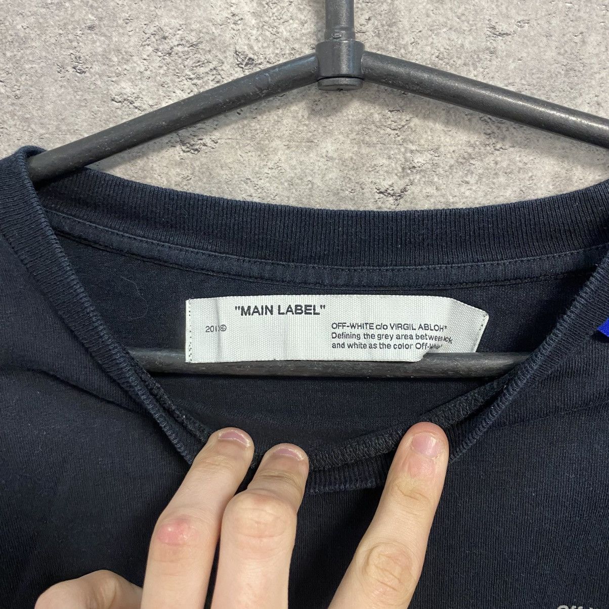 Off-White Off white long sleeve big logo rare Size US S / EU 44-46 / 1 - 8 Thumbnail