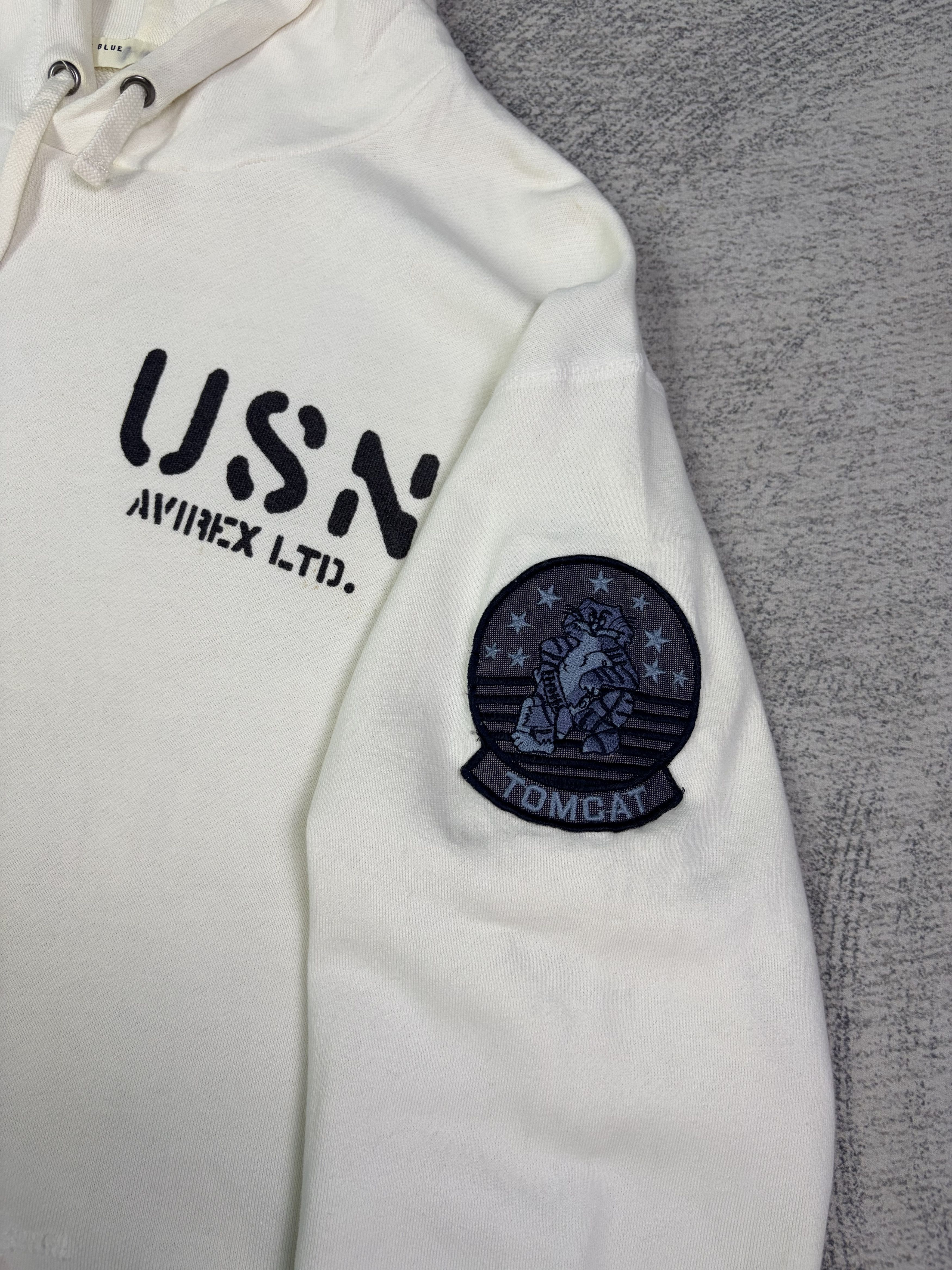 Avirex Avirex Type Blue USN Tomcat VF-14 Pullover Hoodie Size US S / EU 44-46 / 1 - 6 Thumbnail