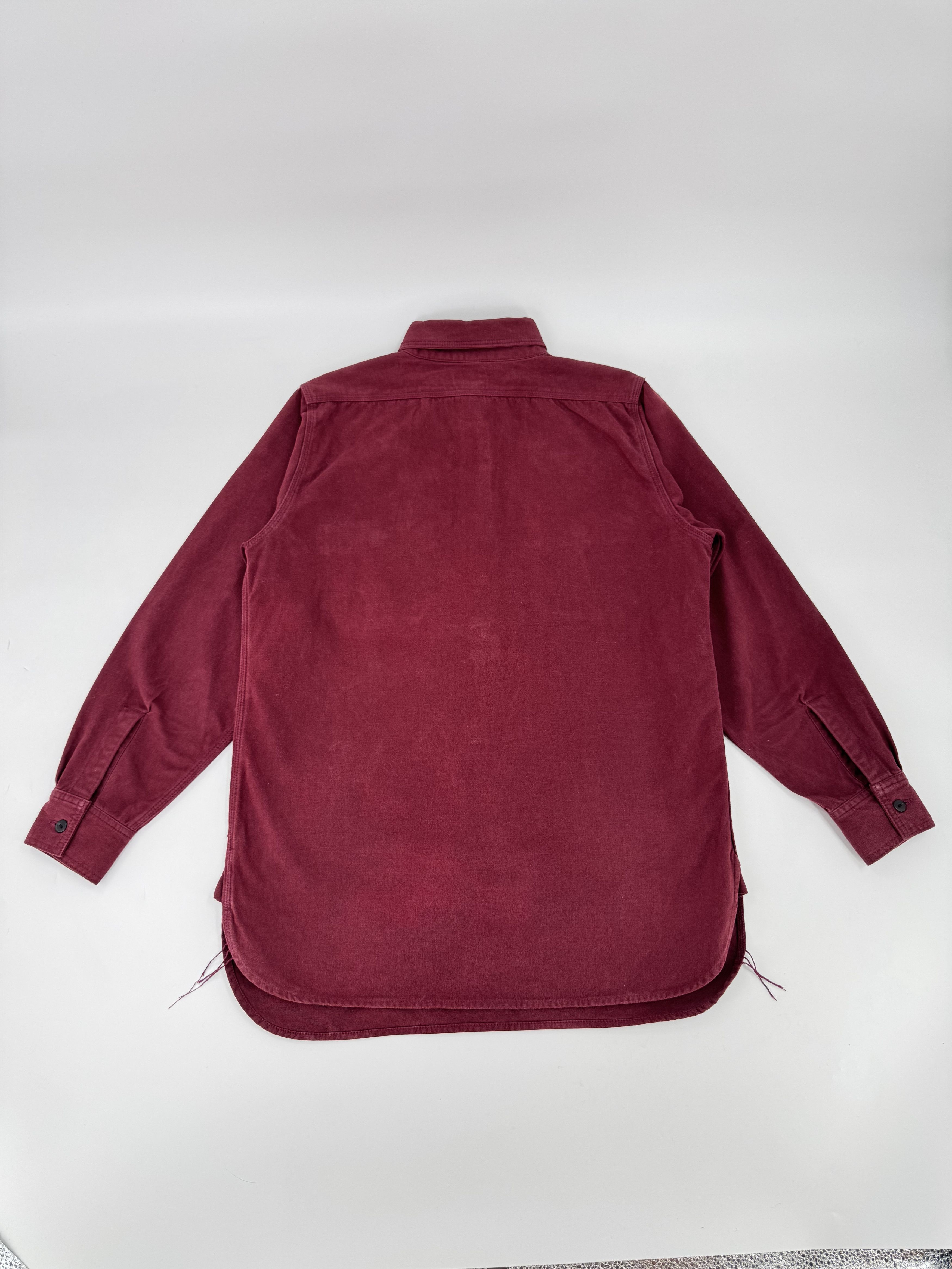 At Last & Co × Butcher Products At Last & Co. Lot 308 Burgundy Half Zip Shirt 14.5 Japan Size US S / EU 44-46 / 1 - 4 Thumbnail