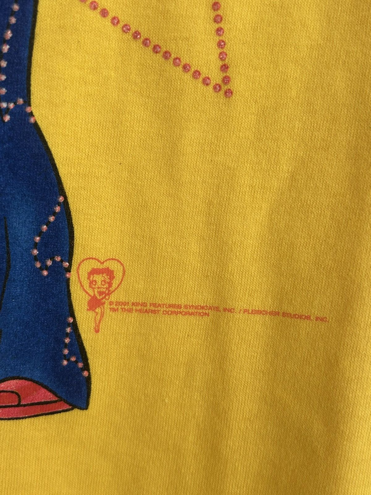 Vintage 01 Vintage Betty Boop Cowgirl Star Graphic T-shirt Size US M / EU 48-50 / 2 - 4 Thumbnail