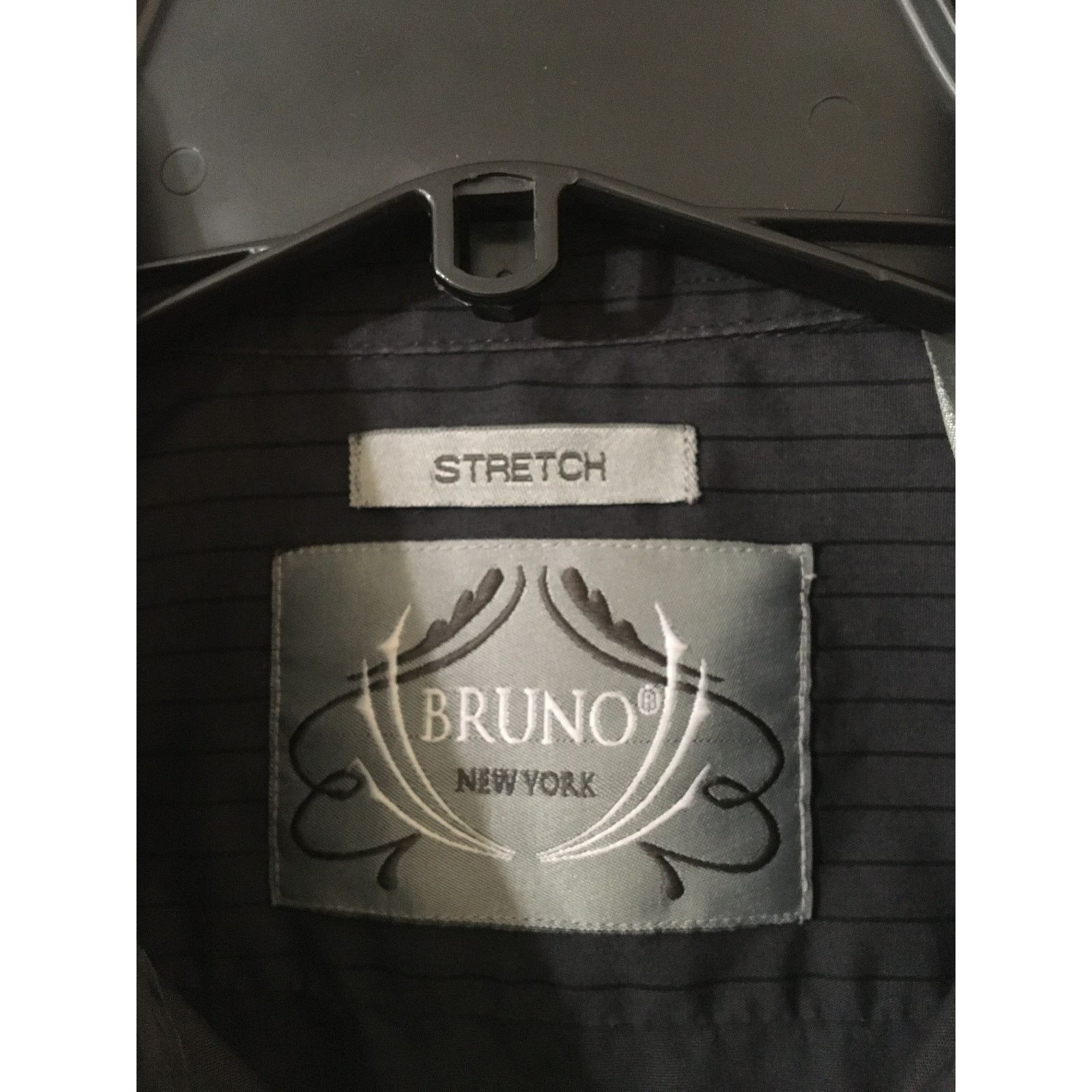 Other Bruno, New York, Stretch Medium Black & Gray Button Up Shirt Size US M / EU 48-50 / 2 - 2 Thumbnail