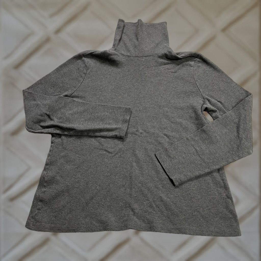 Eddie Bauer Eddie Bauer Sweater Womens Petite Large Brown Turtleneck Long Sleeve Pullover Size L / US 10 / IT 46 - 1 Thumbnail