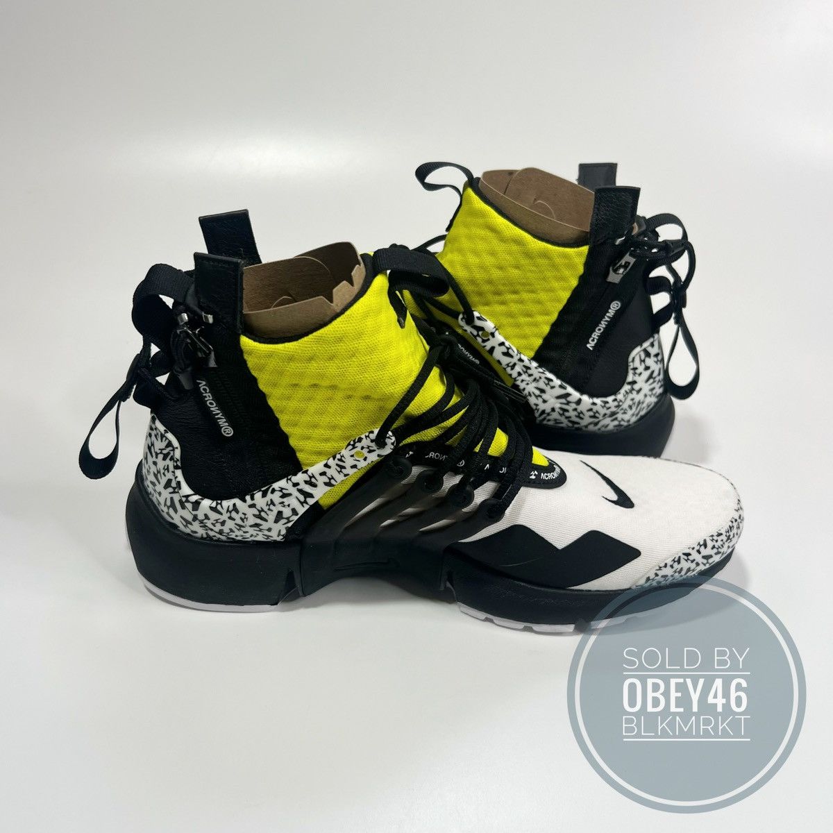 Acronym × Nike Nike Acronym x Air Presto Mid Dynamic Yellow 9 Size US 9 / EU 42 - 6 Thumbnail