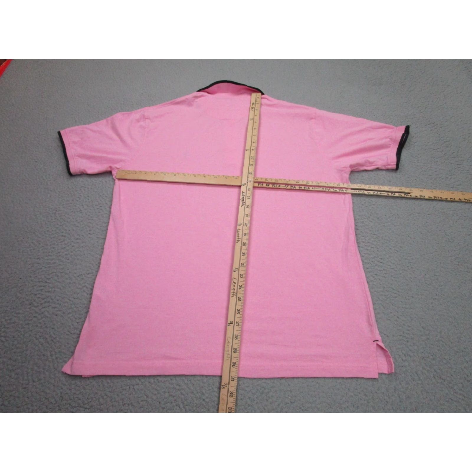 Tailorbyrd TailorByrd Polo Shirt Mens 2XL Pink Flamingo Logo Contrast Trim Tagless Casual Shirt Size US XXL / EU 58 / 5 - 6 Thumbnail