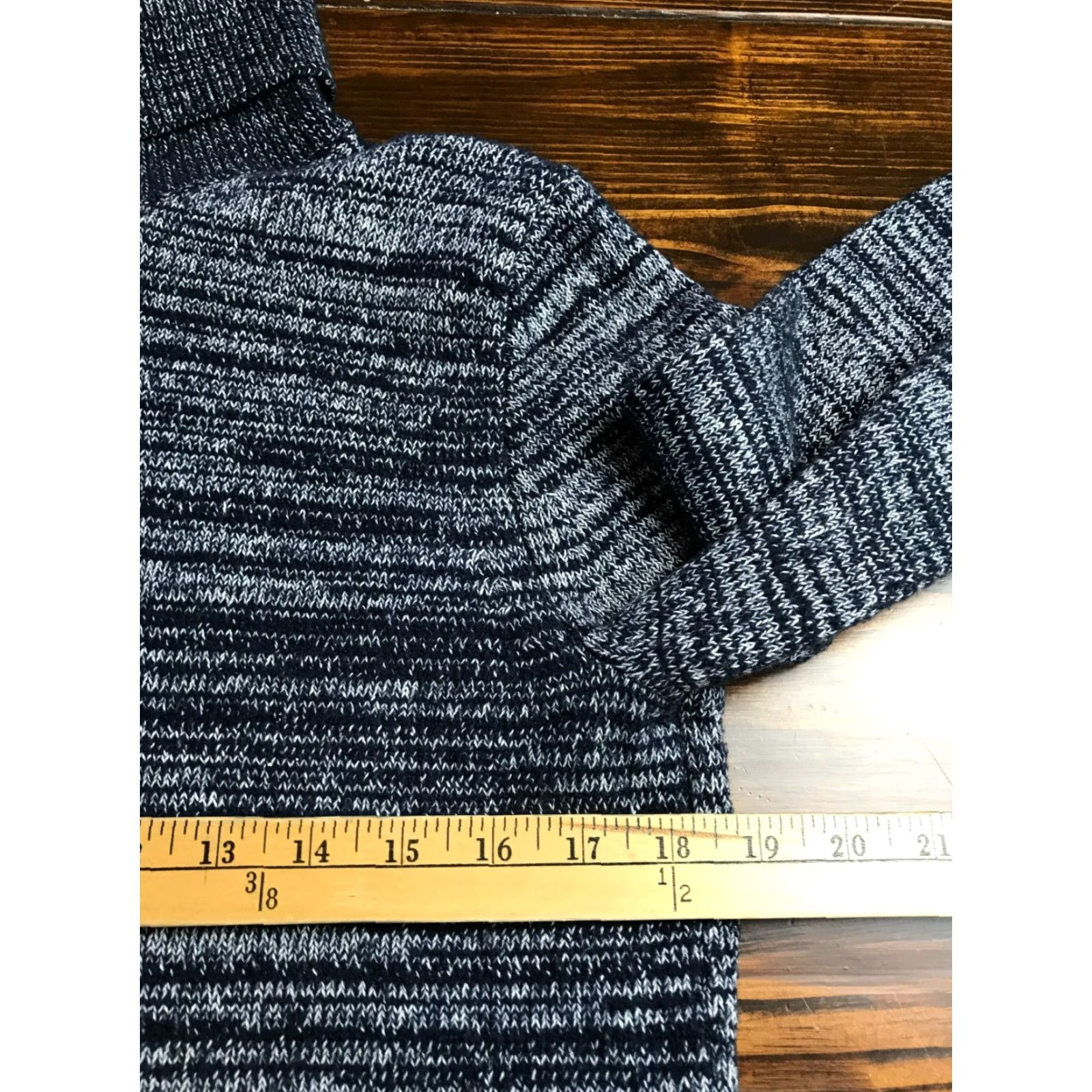 J.Crew J.CREW SweatER Womens Size M Blue Gray Turtleneck Pullover Regular Knit Pullover SweatER Size M / US 6-8 / IT 42-44 - 3 Thumbnail