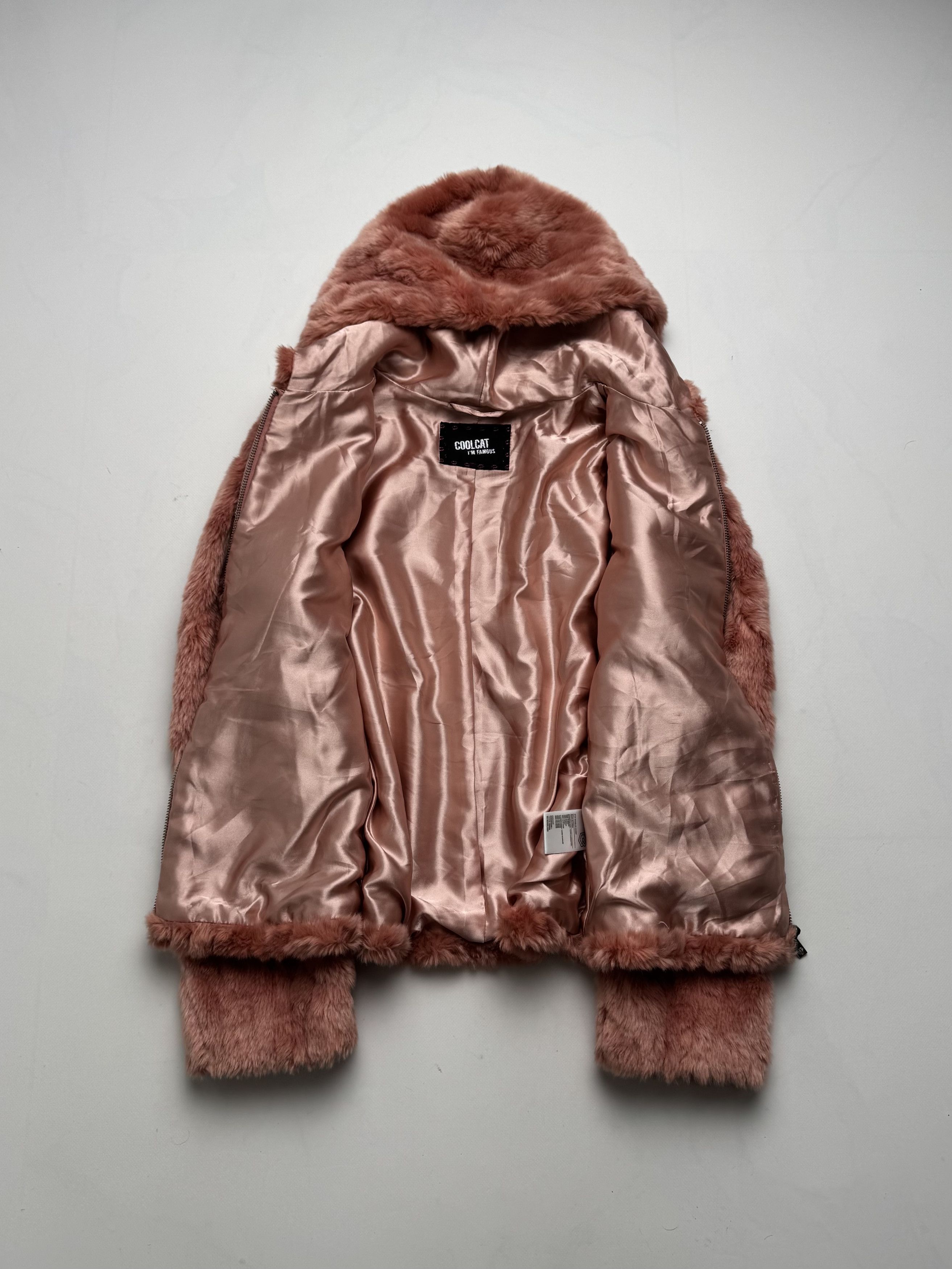 Vintage Vintage Faux Fur Jacket Hooded Zip Up Soft Teddy Coat Y2K E2 Size XS / US 0-2 / IT 36-38 - 3 Thumbnail