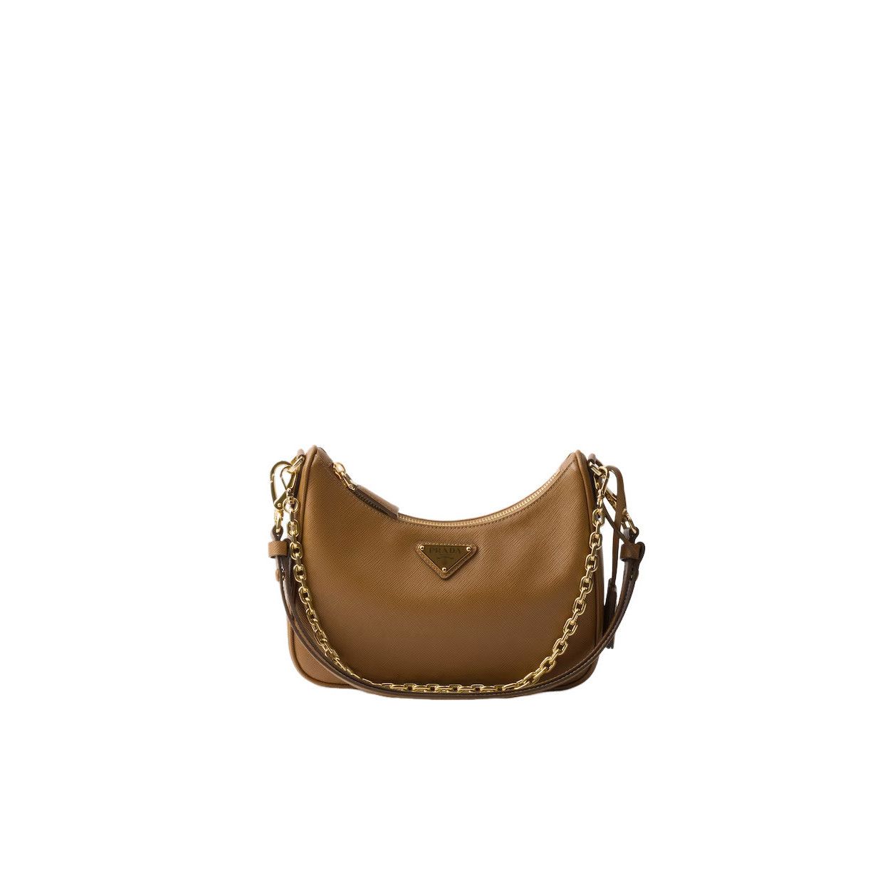 Prada PRADA Re-Edition Mini $2700 Caramel Saffiano Leather Shoulde Size ONE SIZE - 1 Thumbnail