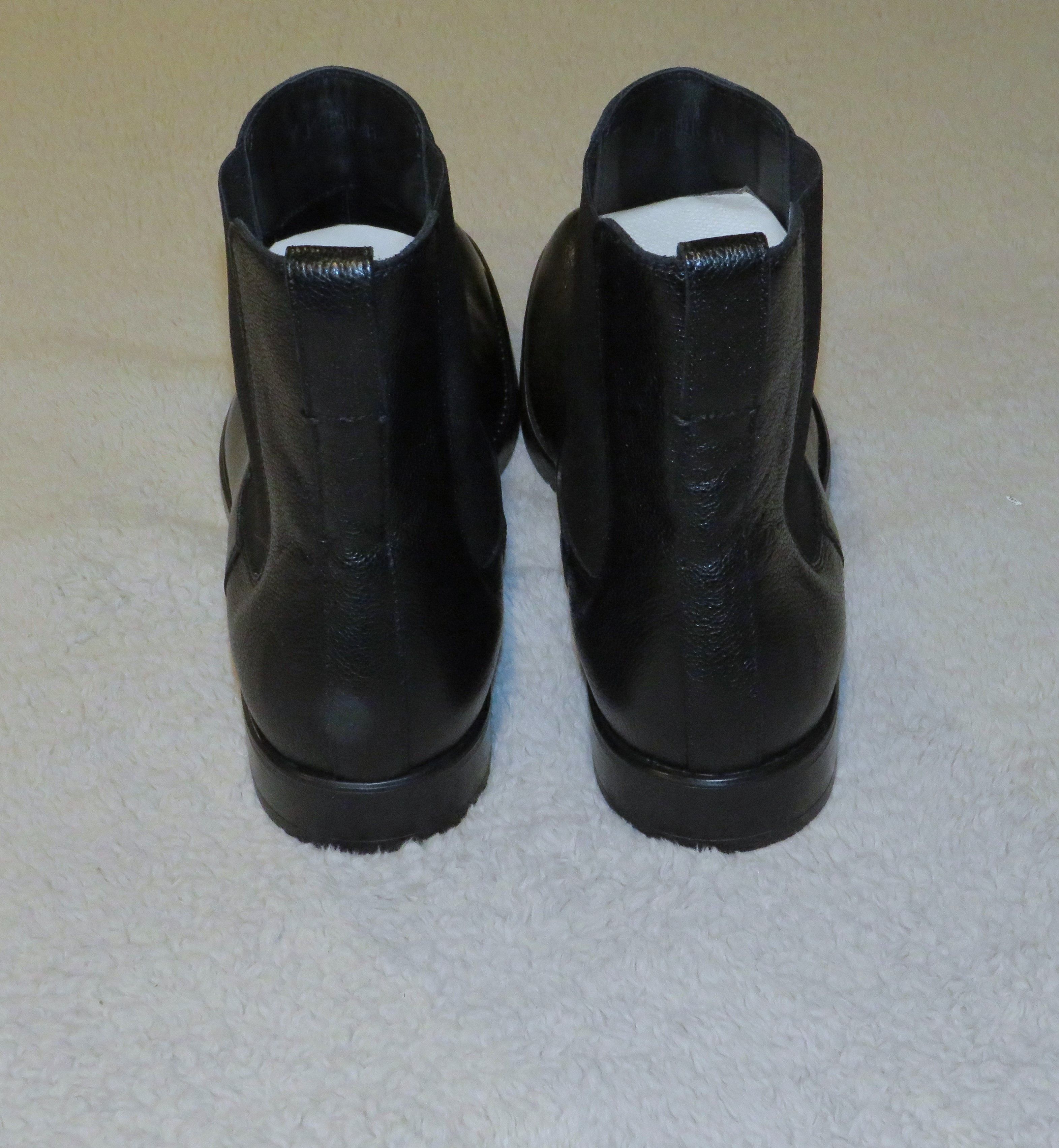 Tom Ford Robert Black Grain Leather Plain Toe Chelsea Boot 11 Size US 11 / EU 44 - 6 Thumbnail