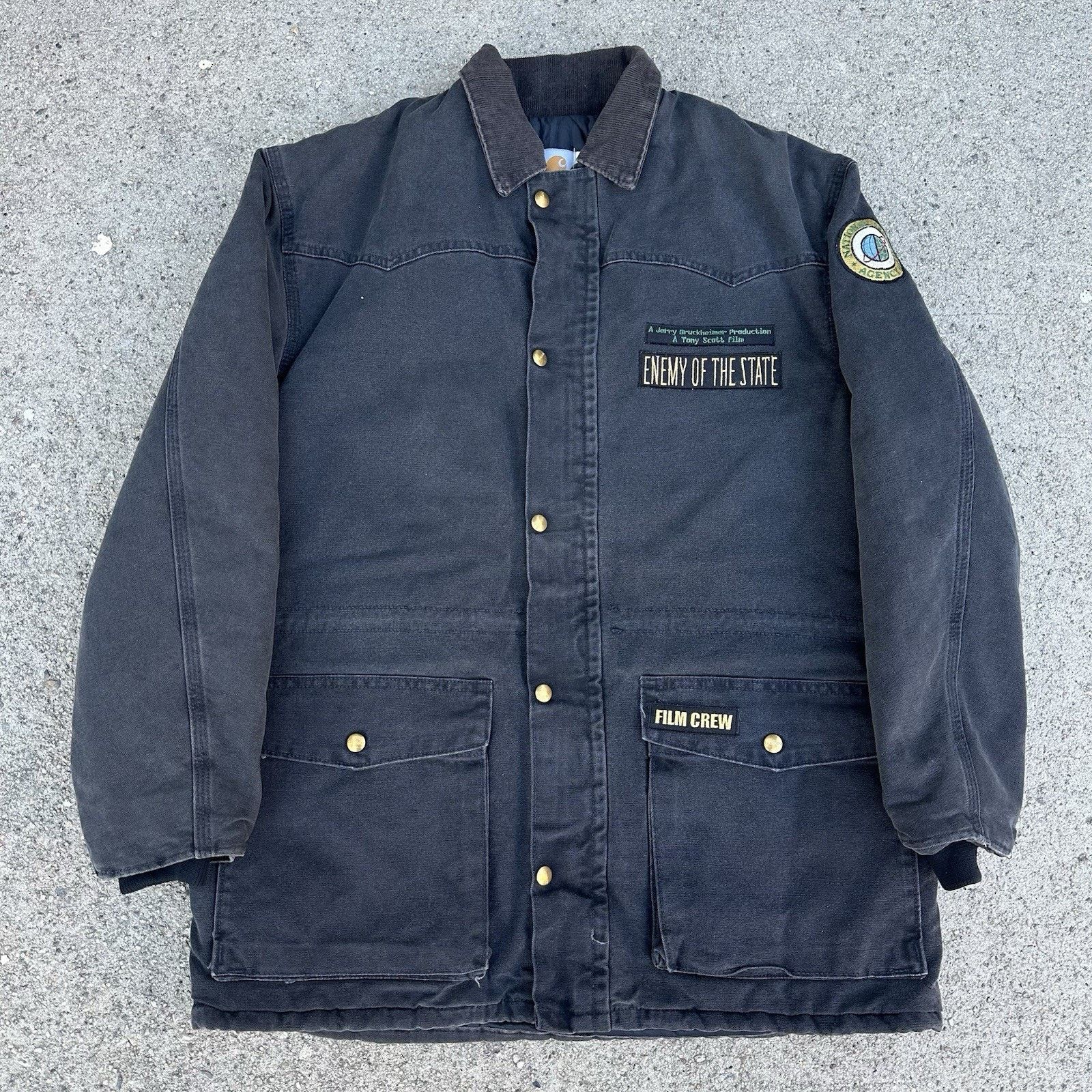 Carhartt × Vintage Vintage 1998 Carhartt Enemy Of The State Cast & Crew Jacket Size US M / EU 48-50 / 2 - 1 Thumbnail
