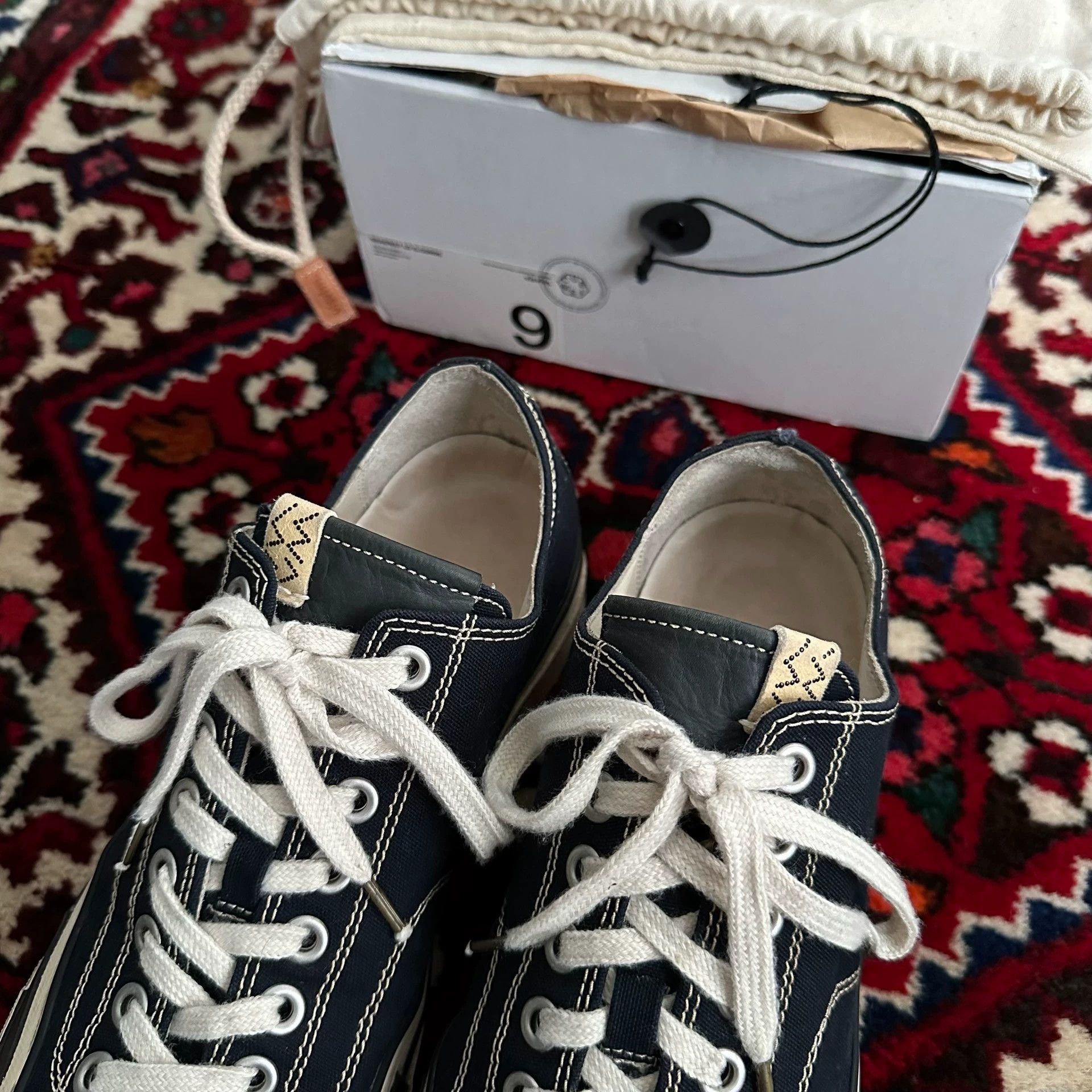Visvim visvim 21aw skagway canvas sneaker 9 navy 95new Size US 9 / EU 42 - 5 Thumbnail