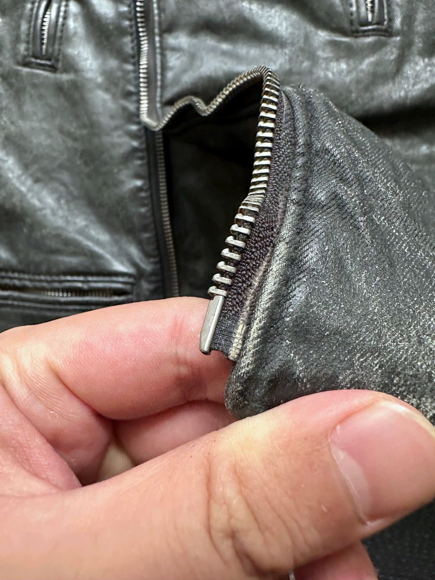 RRL Ralph Lauren RRL Slant Zip Coated Motorcycle Jacket Tiger Head Size US S / EU 44-46 / 1 - 5 Thumbnail