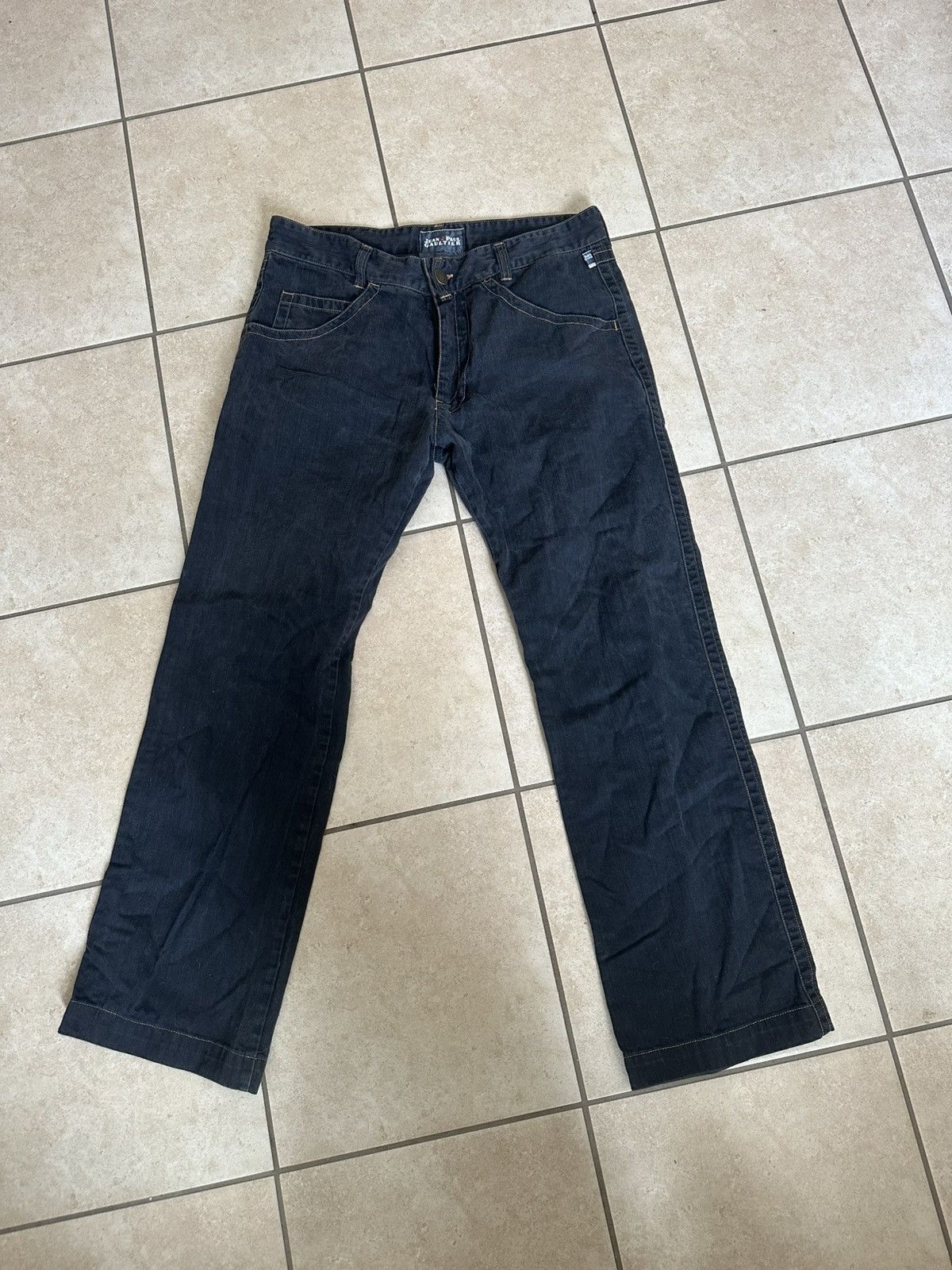 Jean Paul Gaultier VTG Jean’s Paul Gaultier Black Straight Leg Denim Jeans W36 Size US 36 / EU 52 - 1 Thumbnail