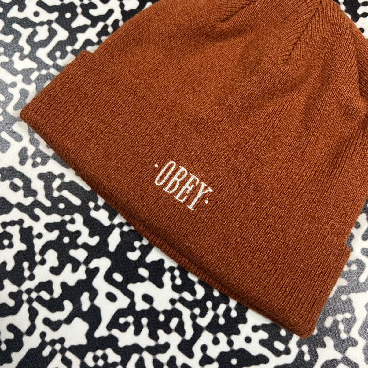 Obey Vintage Y2K Obey Mini Logo Beanie Hat Sk8 Skate Style Size ONE SIZE - 5 Thumbnail