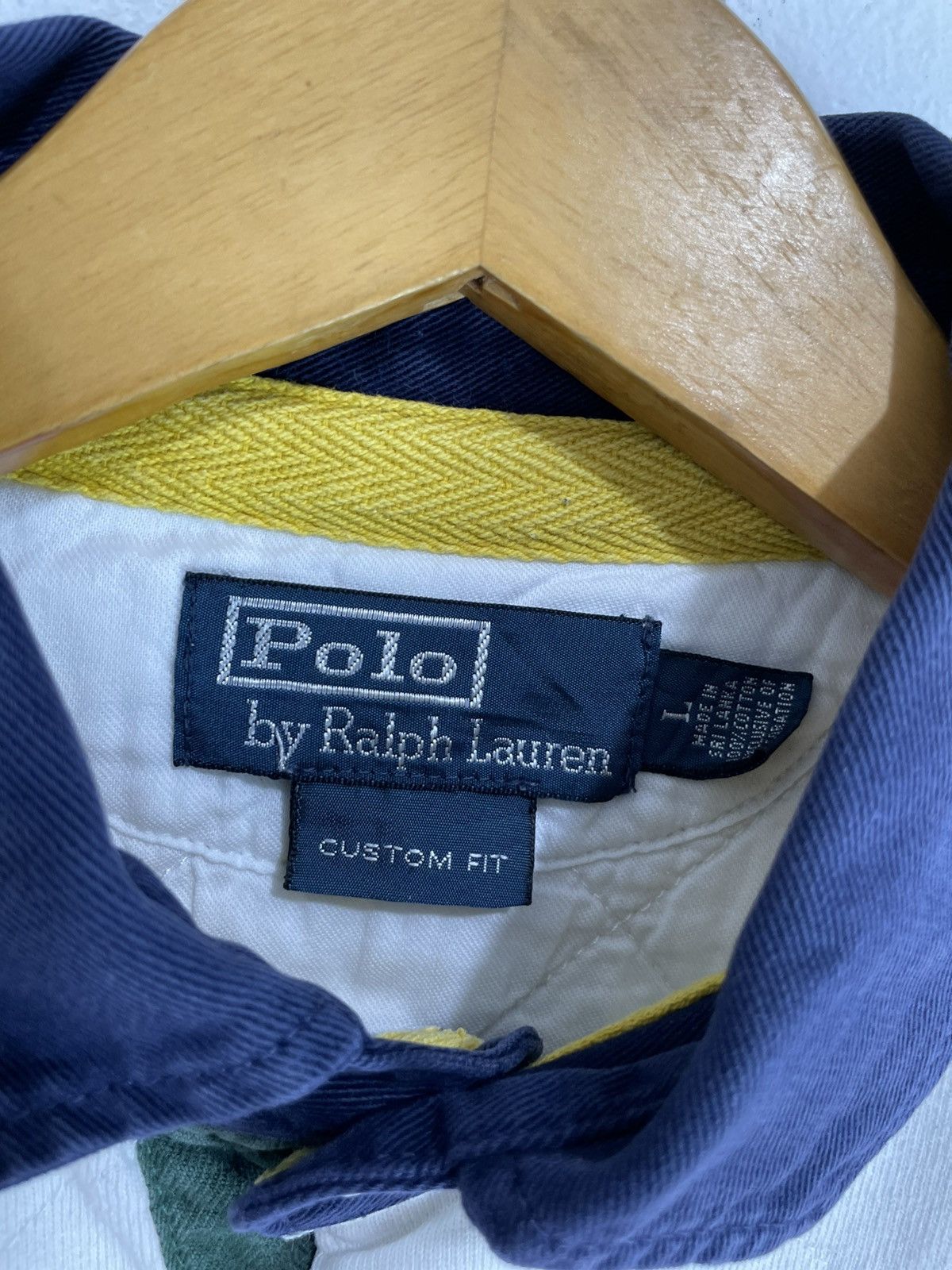 Polo Ralph Lauren × Ralph Lauren × Vintage Vintage Ralph Lauren LongSleeve Rugby Shirt Number Six Patch Size US L / EU 52-54 / 3 - 8 Thumbnail