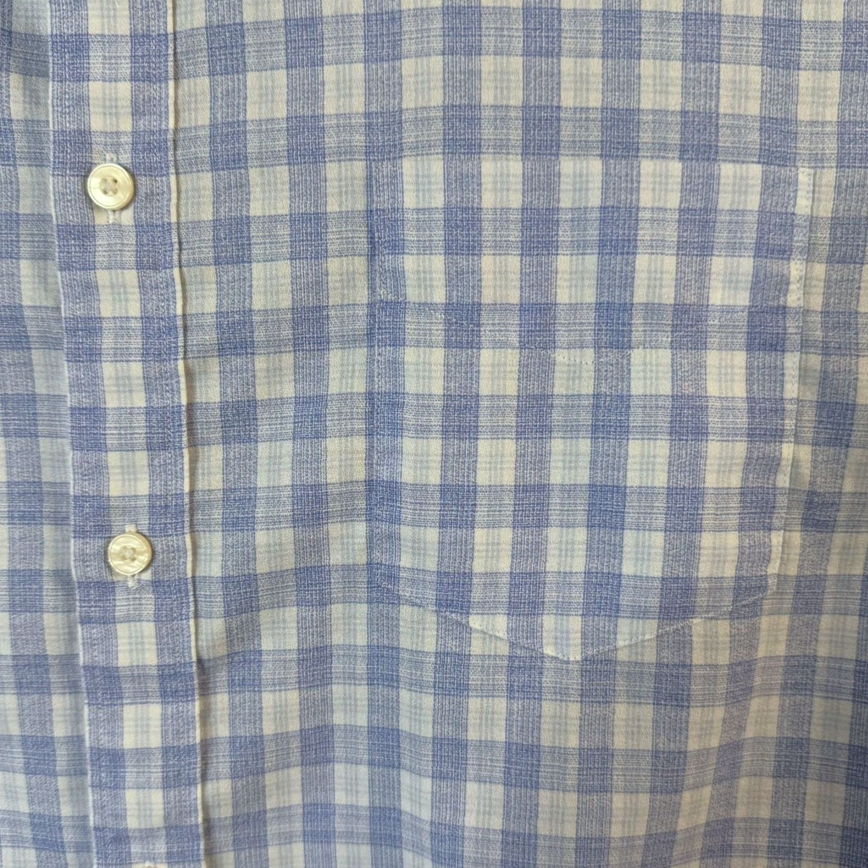 UNTUCKit UNTUCKit Riverland Plaid Shirt Blue Men's XL Button-Up Long-Sleeve 100% Cotton Shirt Button-Up Mens XL Plaid City Classic Preppy All Seasons Pockets Size US XL / EU 56 / 4 - 7 Thumbnail