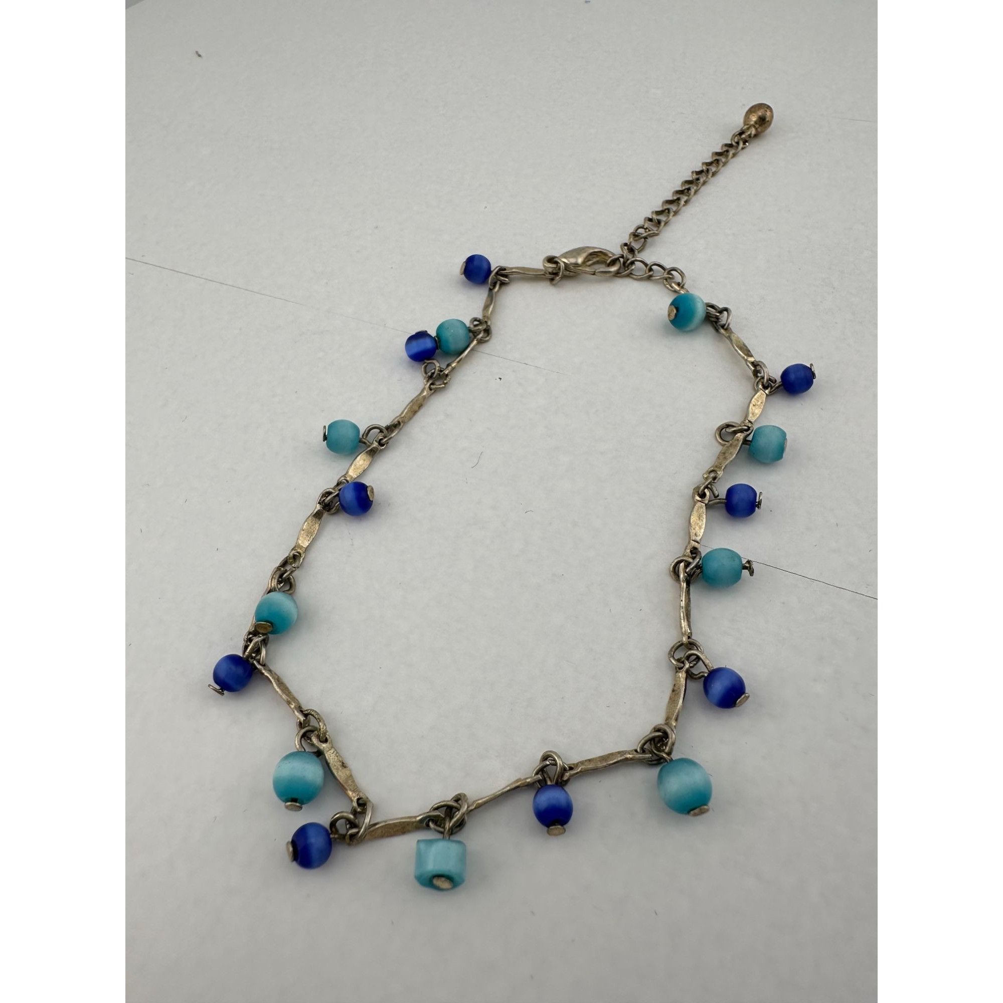 Other Womens Blue Bead Charm Bracelets/Anklets (2) with Clasps Size ONE SIZE - 6 Thumbnail