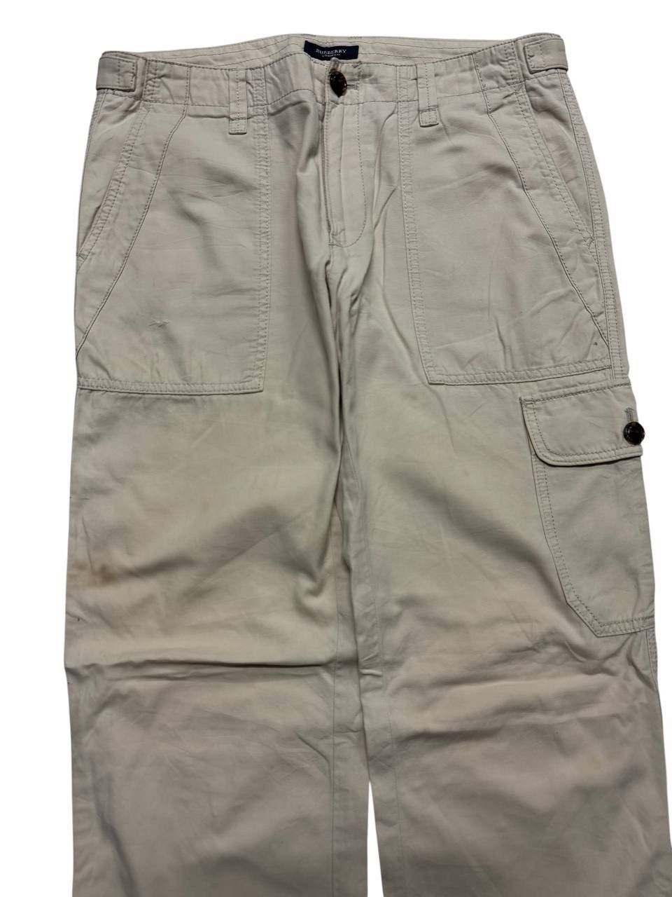 Designer 💥Vintage Burberry London Tactical Cargo Baker Pants Style Size US 32 / EU 48 - 4 Thumbnail