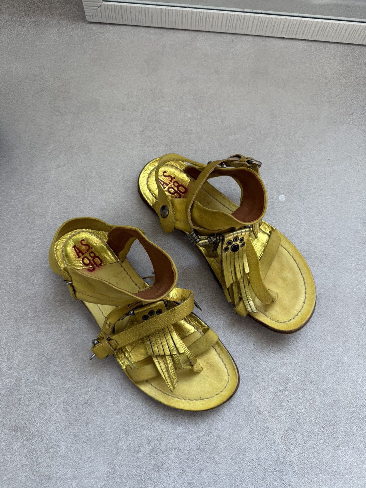 A.S.98 A.S.98 Airstep Leather Gladiator Sandals Women’s Studded Size US 7.5 / IT 37.5 - 1 Thumbnail