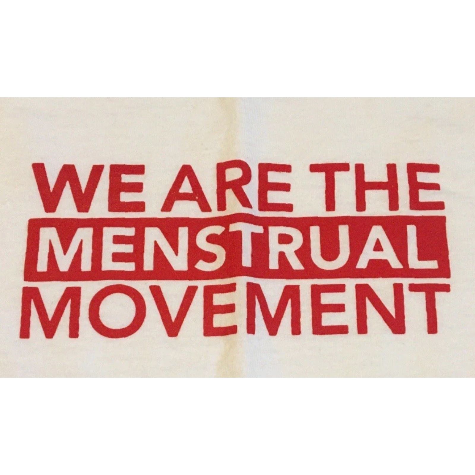 Vintage VINTAGE Seventh Generation We Are The Menstrual Movement Shirt XL White Funny Joke Shirt Mens Graphic Tee 80s 90s Size US XL / EU 56 / 4 - 3 Thumbnail