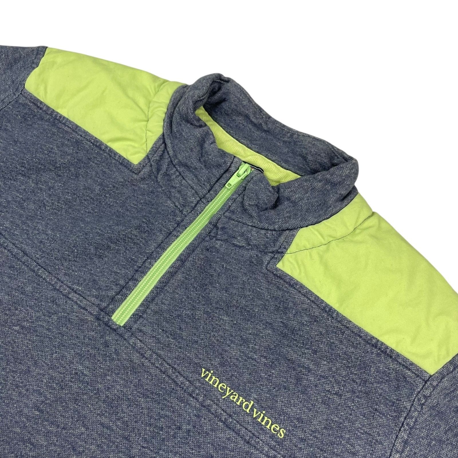 Vineyard Vines Vineyard Vines Men's Shep Shirt 1/4 Zip Pullover Blue/Green Size US L / EU 52-54 / 3 - 1 Thumbnail