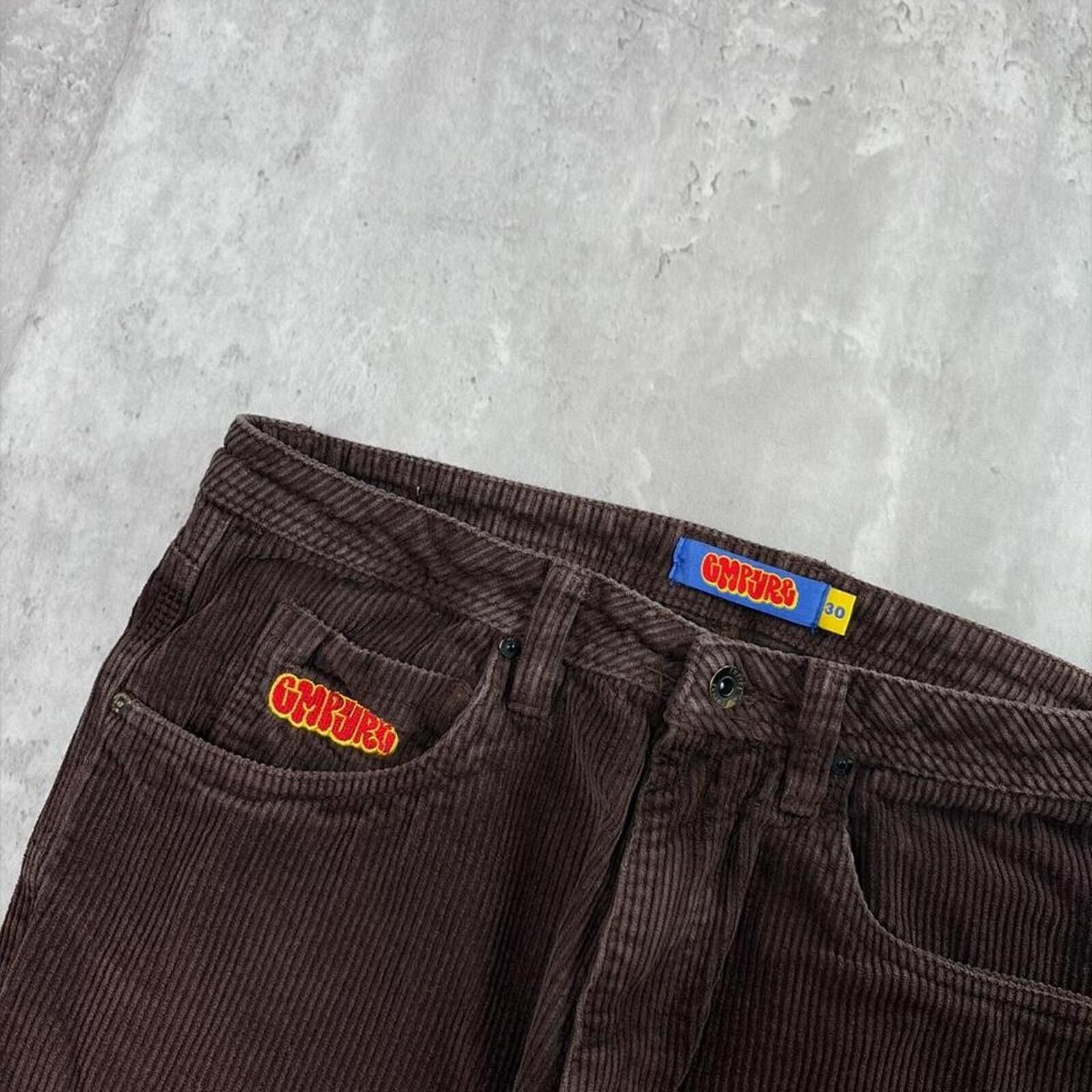 Empyre Y2K Empyre Grunge Corduroy Distressed Baggy Skater Pants Size US 30 / EU 46 - 5 Thumbnail