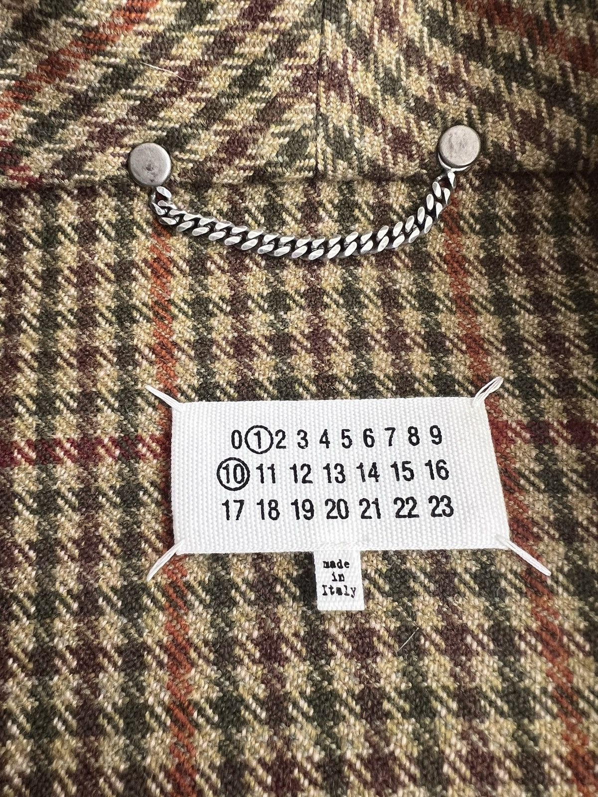 Maison Margiela $4.5k+ FW22 Lines 1 & 10 checked greatcoat, IT50 (oversized) Size US M / EU 48-50 / 2 - 19 Thumbnail