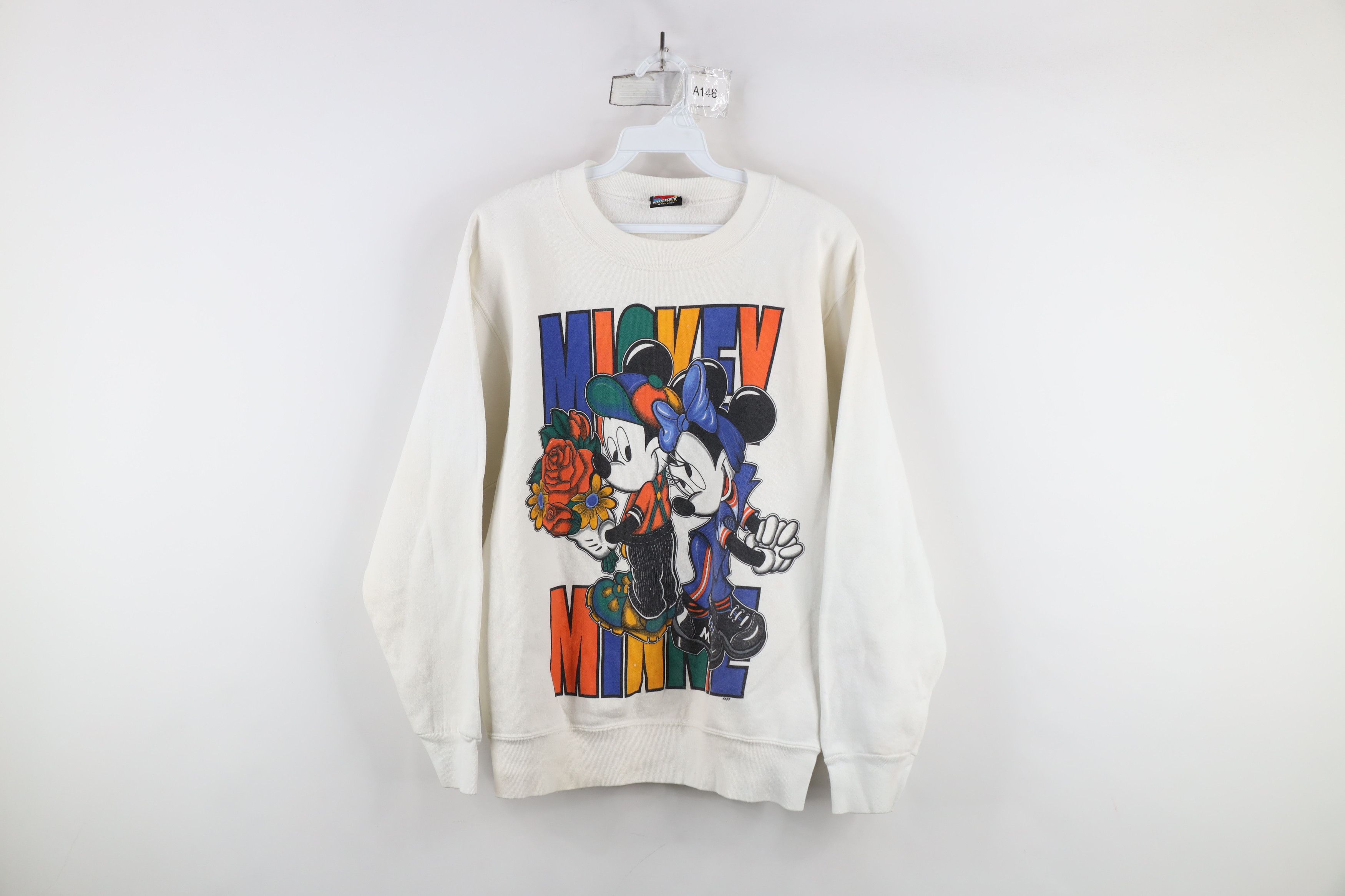 Disney × Vintage Vintage 90s Disney Mickey Minnie Mouse Crewneck Sweatshirt Size S / US 4 / IT 40 - 1 Thumbnail