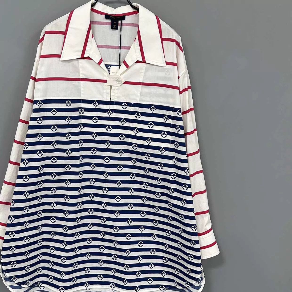 Louis Vuitton LV Nautical Full Print Patchwork Dress 95New 42 Repaired Size M / US 6-8 / IT 42-44 - 2 Thumbnail