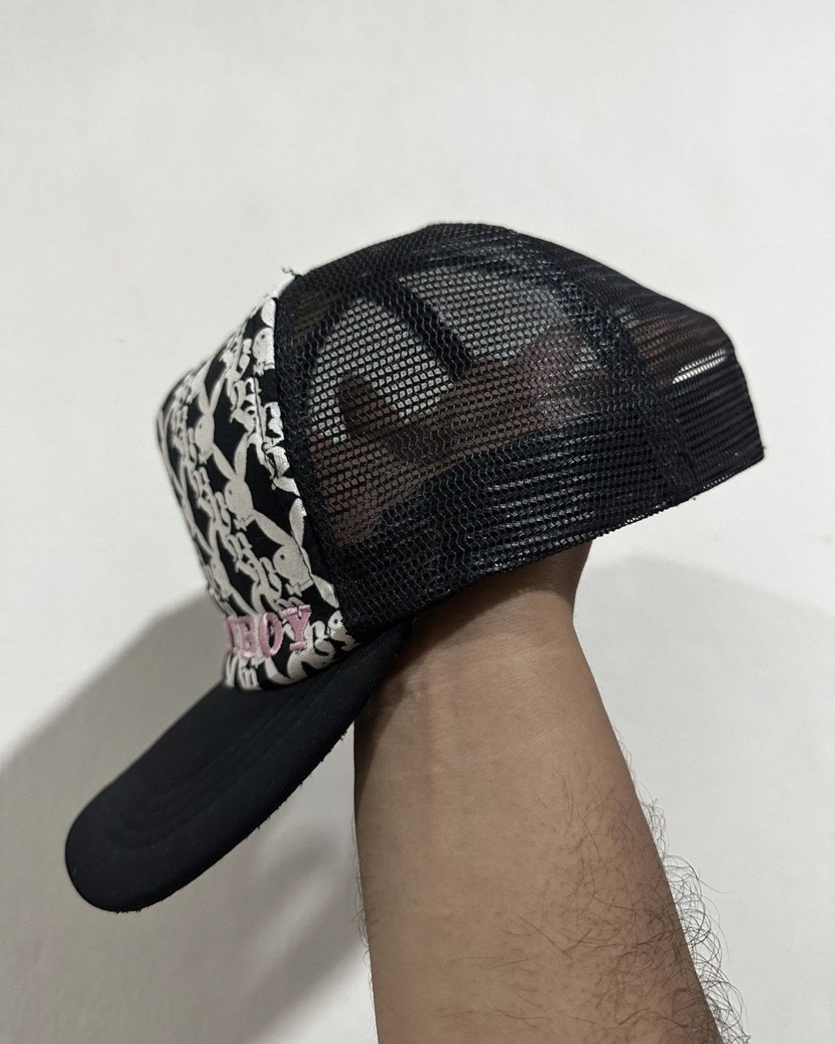 Playboy VTG Playboy Monogram Trucker Hat Size ONE SIZE - 3 Thumbnail