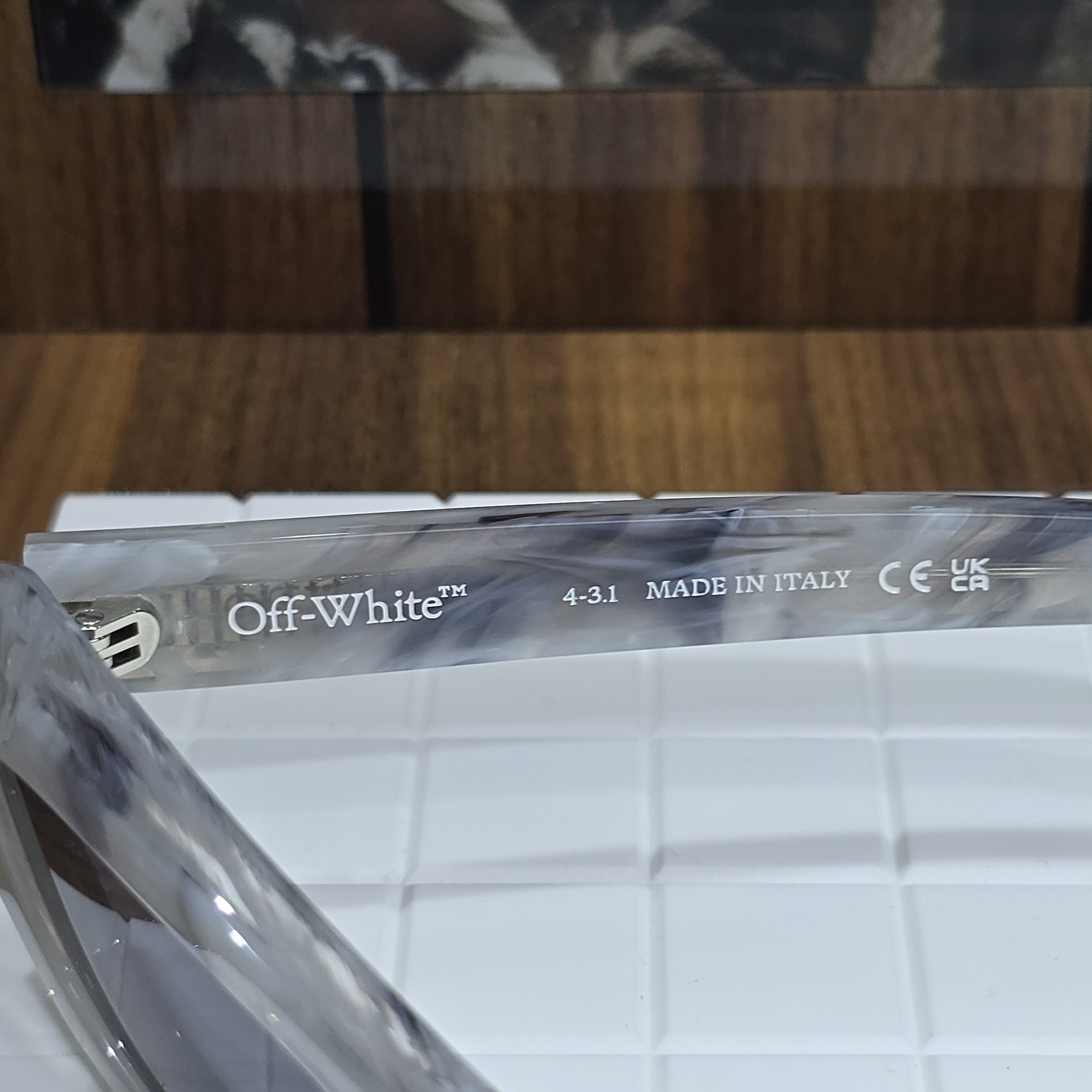 Off-White OFF WHITE Marble-effect Sunglasses Size ONE SIZE - 4 Thumbnail