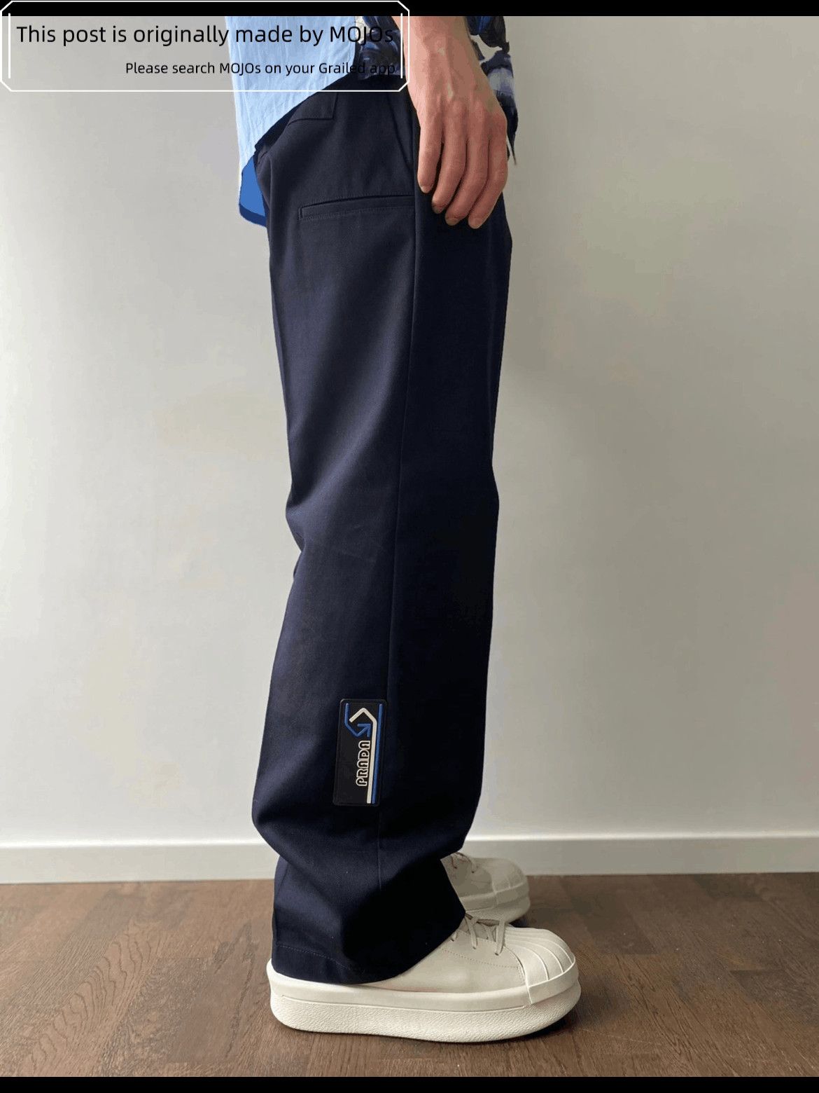 Prada Sz 46 Prada 18AW Rubber Label Straight Leg Pants Size US 30 / EU 46 - 1 Thumbnail