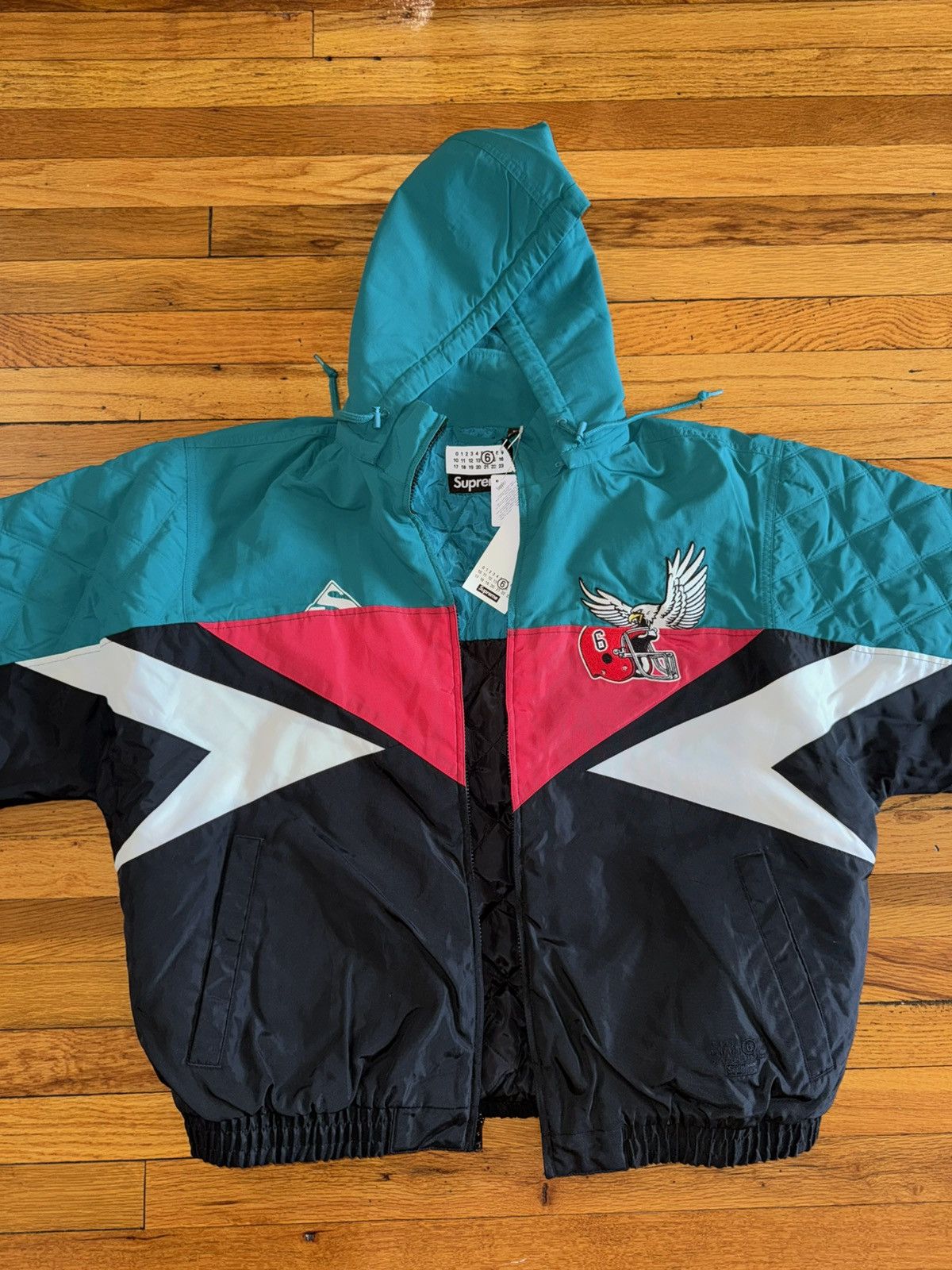 Maison Margiela × Supreme Supreme®/MM6 Maison Margiela Split Stadium Jacket XL Size US XL / EU 56 / 4 - 4 Thumbnail
