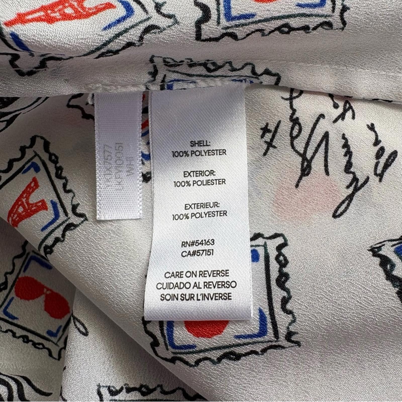 Karl Lagerfeld Karl Lagerfeld Paris Themed Women’s M Blouse Size M / US 6-8 / IT 42-44 - 8 Thumbnail