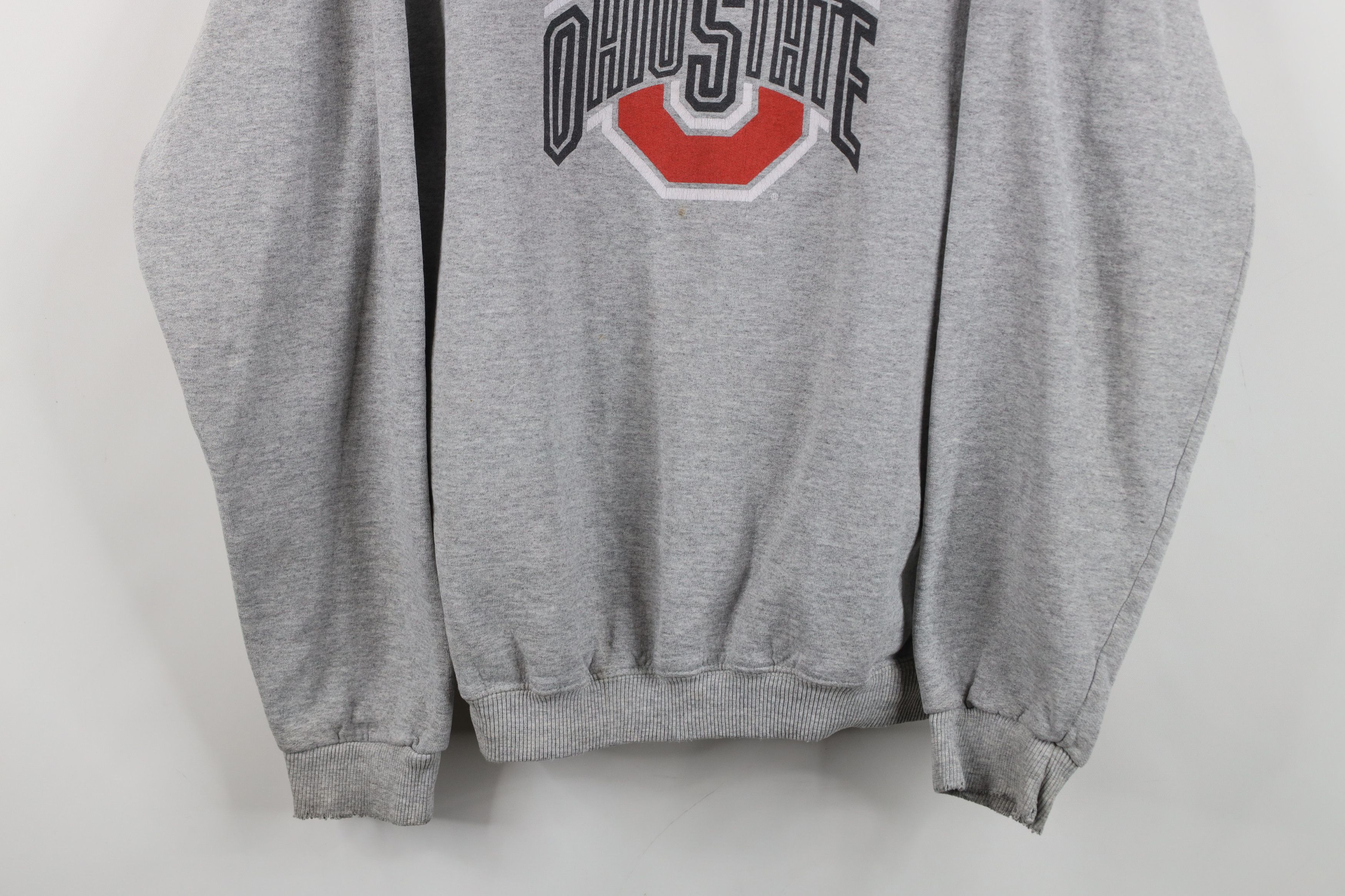 Vintage Vintage 90s Spell Out Ohio State University Sweatshirt Gray Size US S / EU 44-46 / 1 - 3 Thumbnail