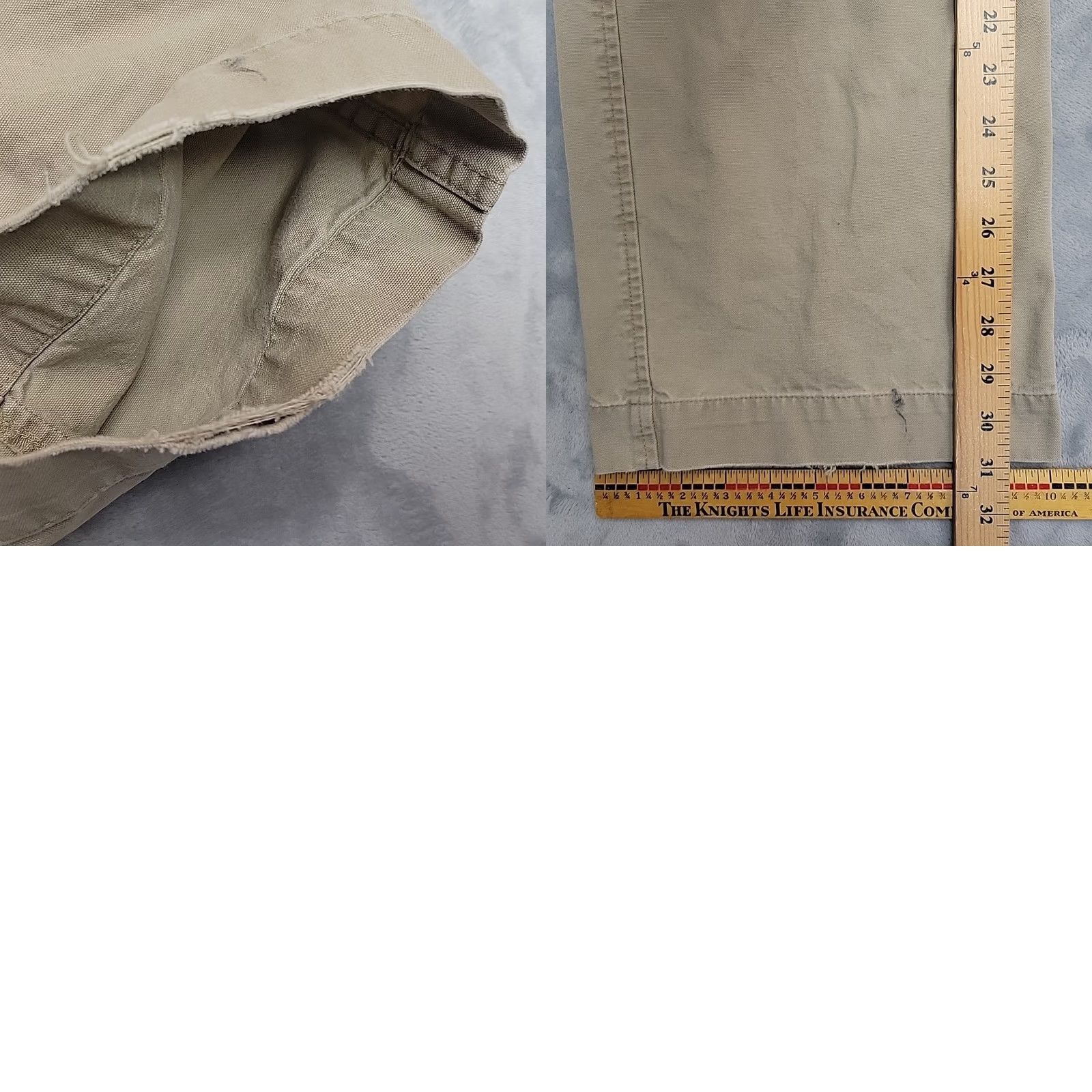 Nike Nike Pants Men 34 Khaki Cargo Wide Leg Skate Streetwear Utility Cotton Baggy Y2K Mens 34 Beige Pants Size US 31 - 9 Thumbnail