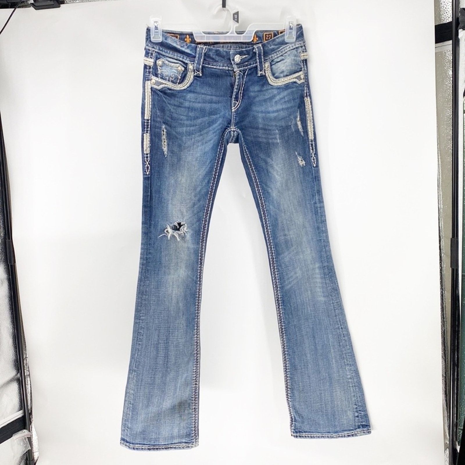 Rock Revival Rock Revival Natalie bootcut Lowrise rodeo western sz 27 Size 27" / US 4 / IT 40 - 2 Thumbnail