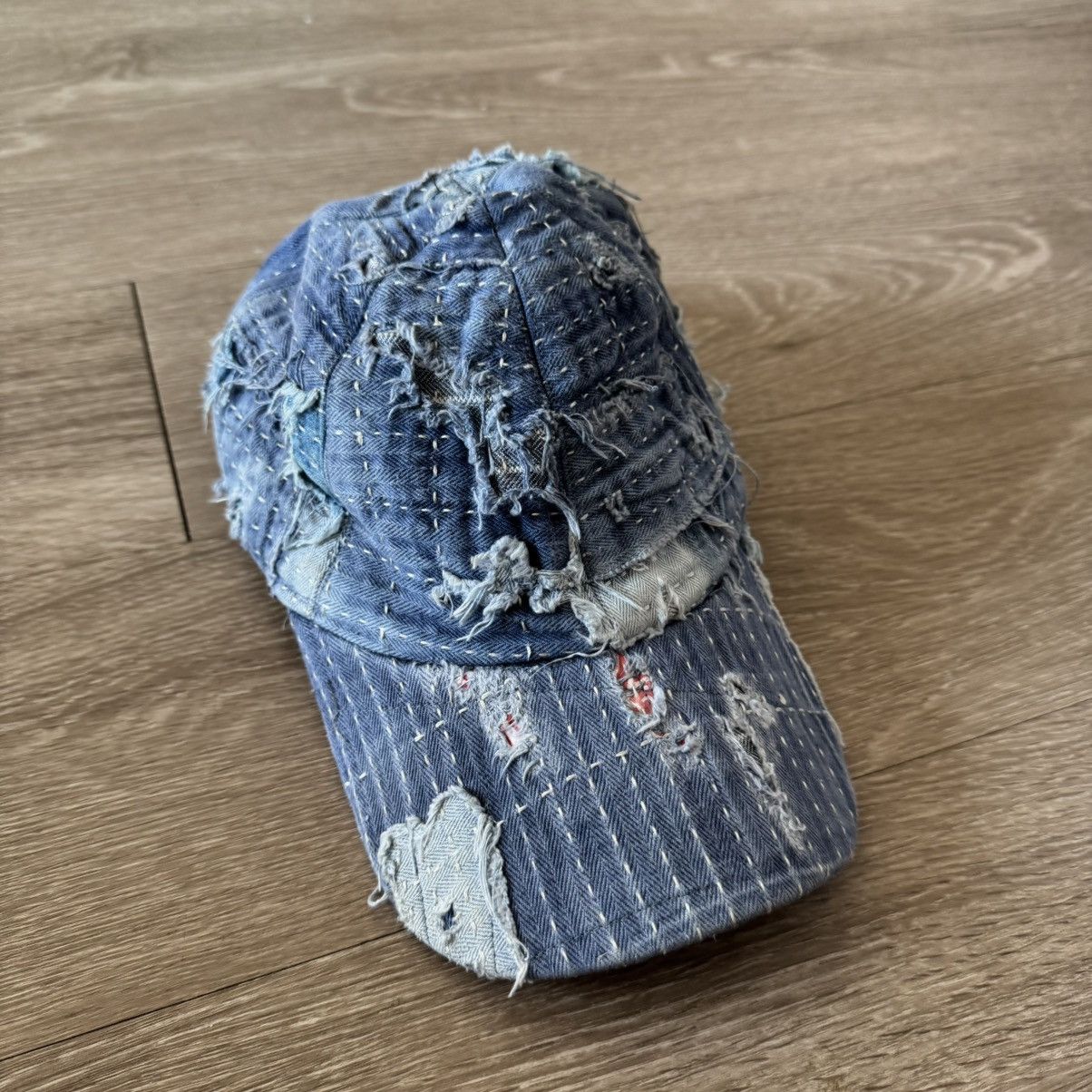 Other Bleeding Indigo Chore Boro Hat 1/1 Size ONE SIZE - 1 Thumbnail