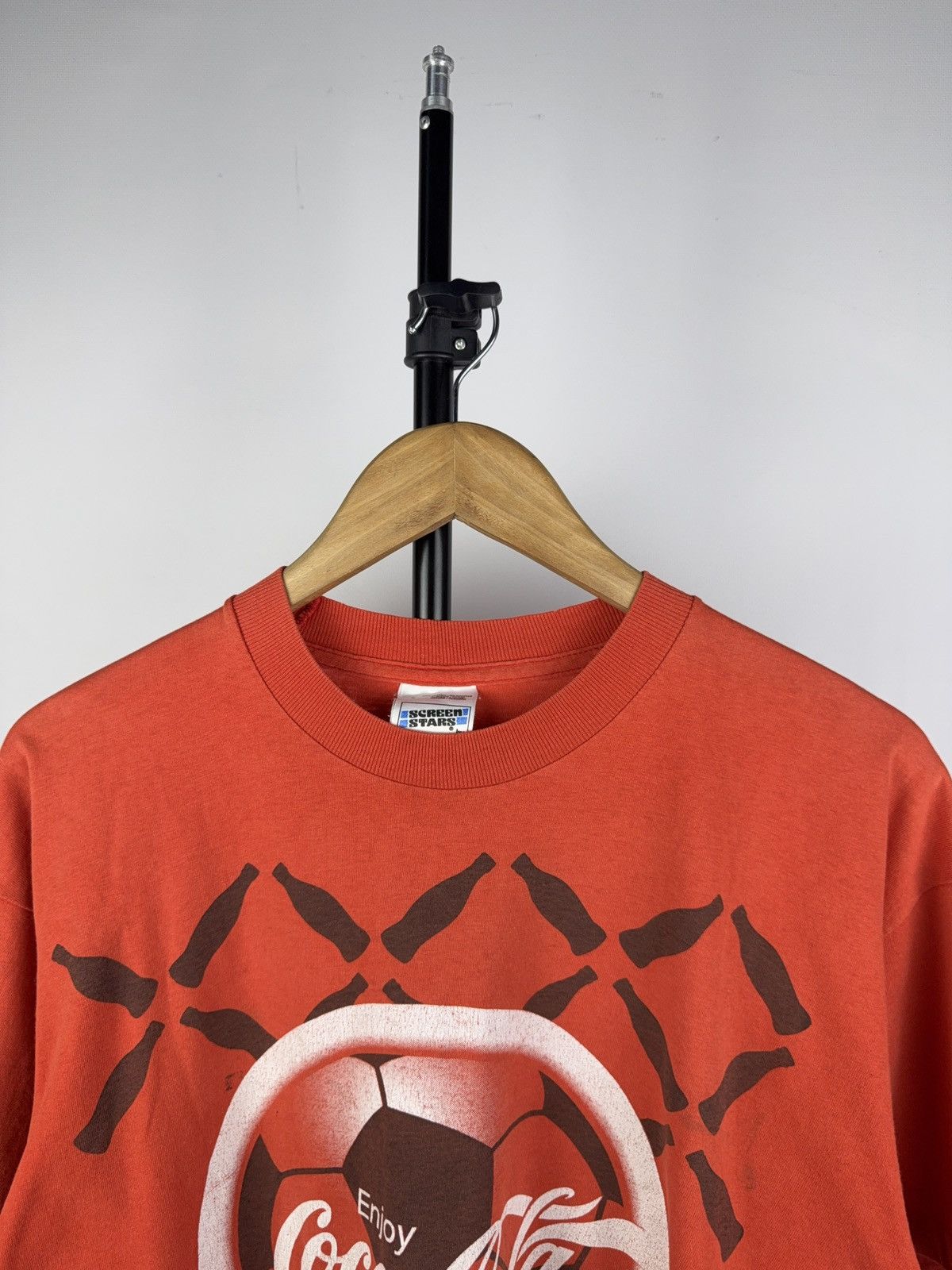Coca Cola × UEFA × Vintage Vintage 1996 Coca-Cola Football England Euro Football Tee Size US L / EU 52-54 / 3 - 2 Thumbnail