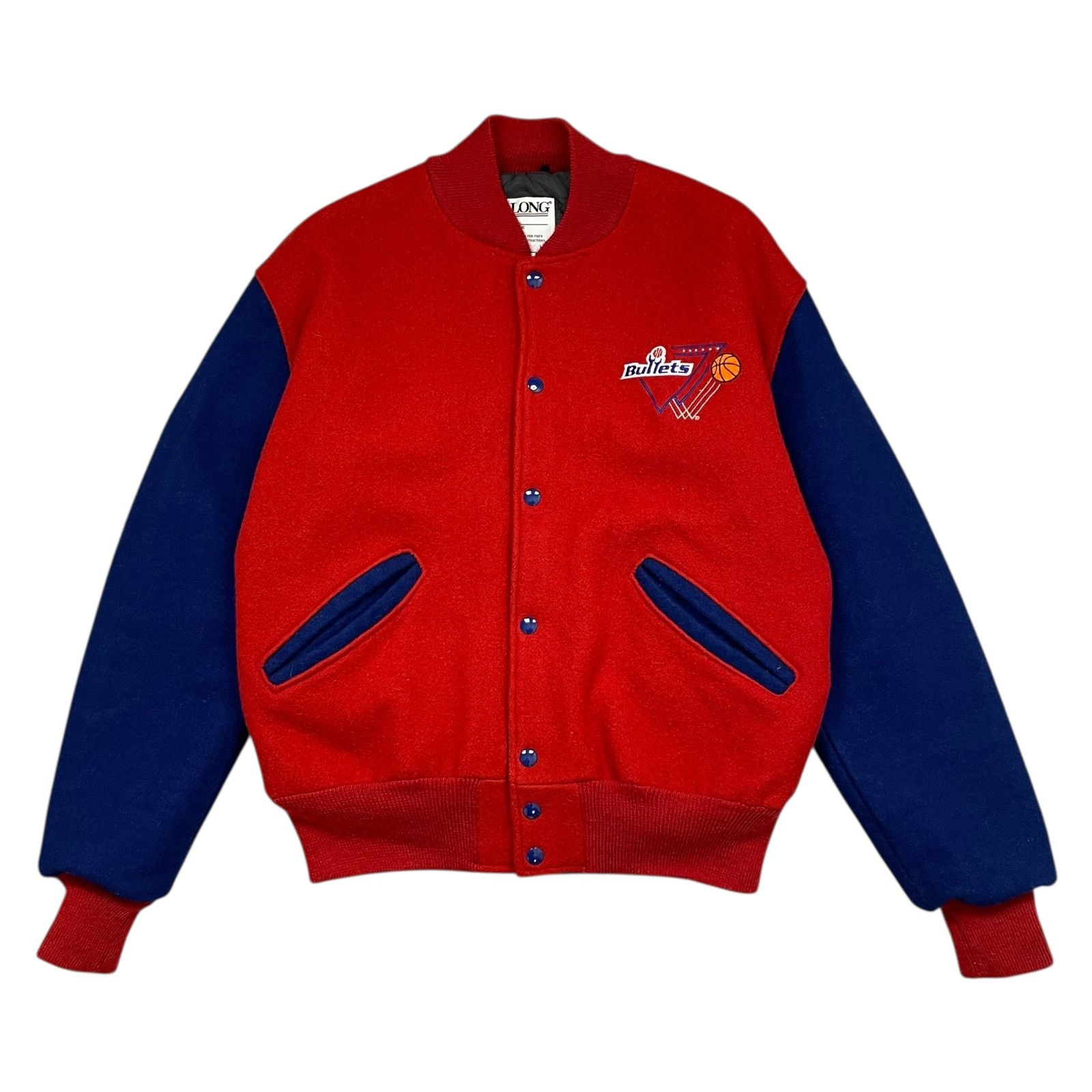 NBA VTG 90s WASHINGTON BULLETS DELONG WOOL VARSITY JACKET M Size US M / EU 48-50 / 2 - 2 Thumbnail