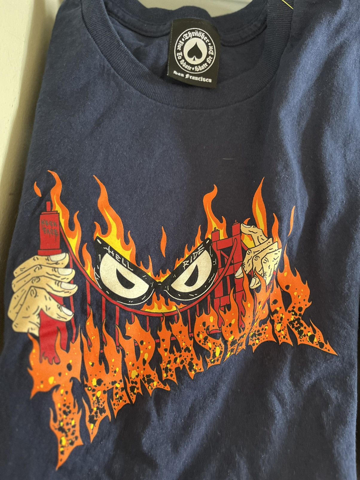 Thrasher 3 shirt y2k bundle dyse one thrasher hell ride skull md Size US M / EU 48-50 / 2 - 4 Thumbnail