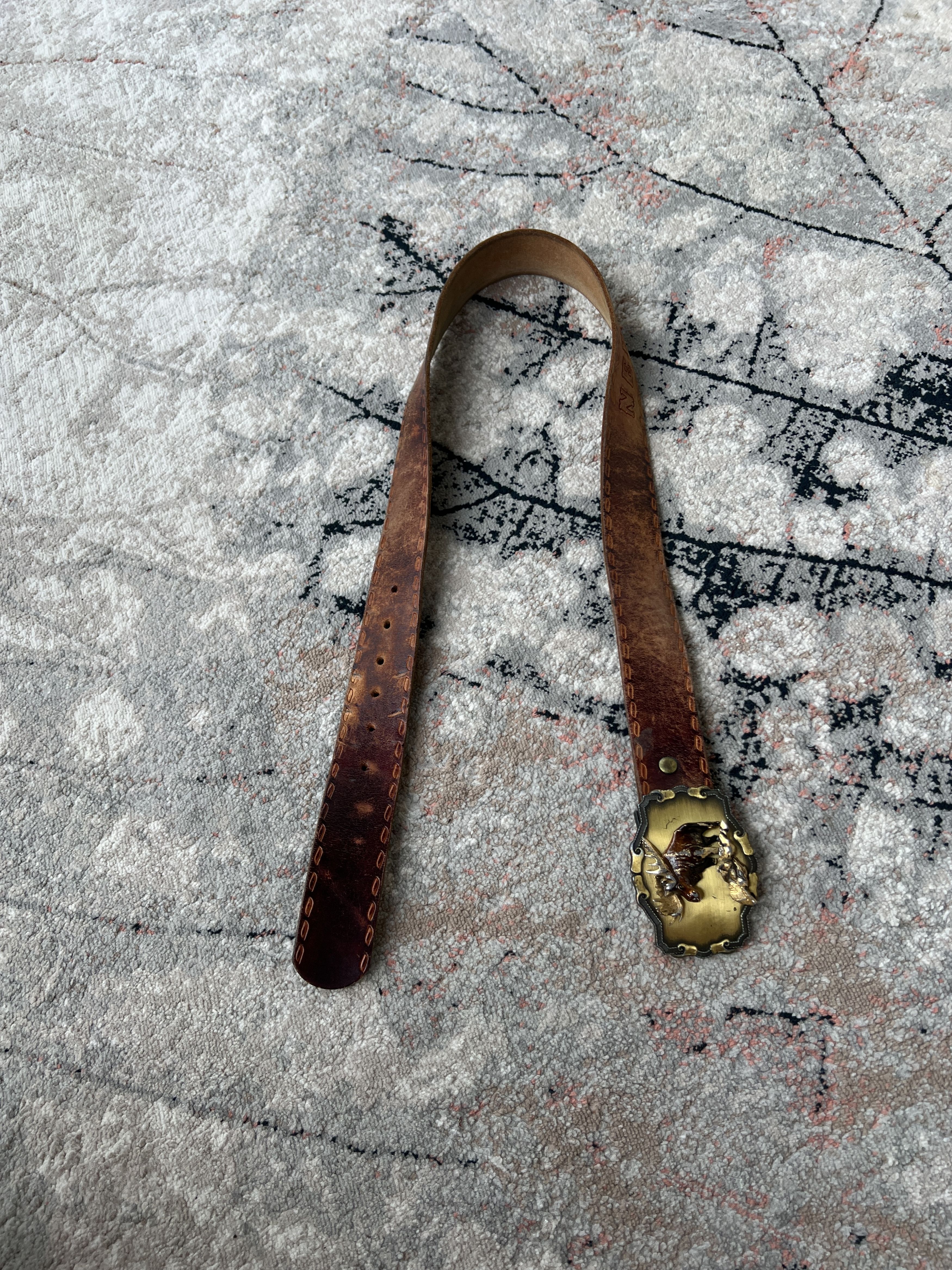 Leather New Orleans Leather Belt Size ONE SIZE - 6 Thumbnail