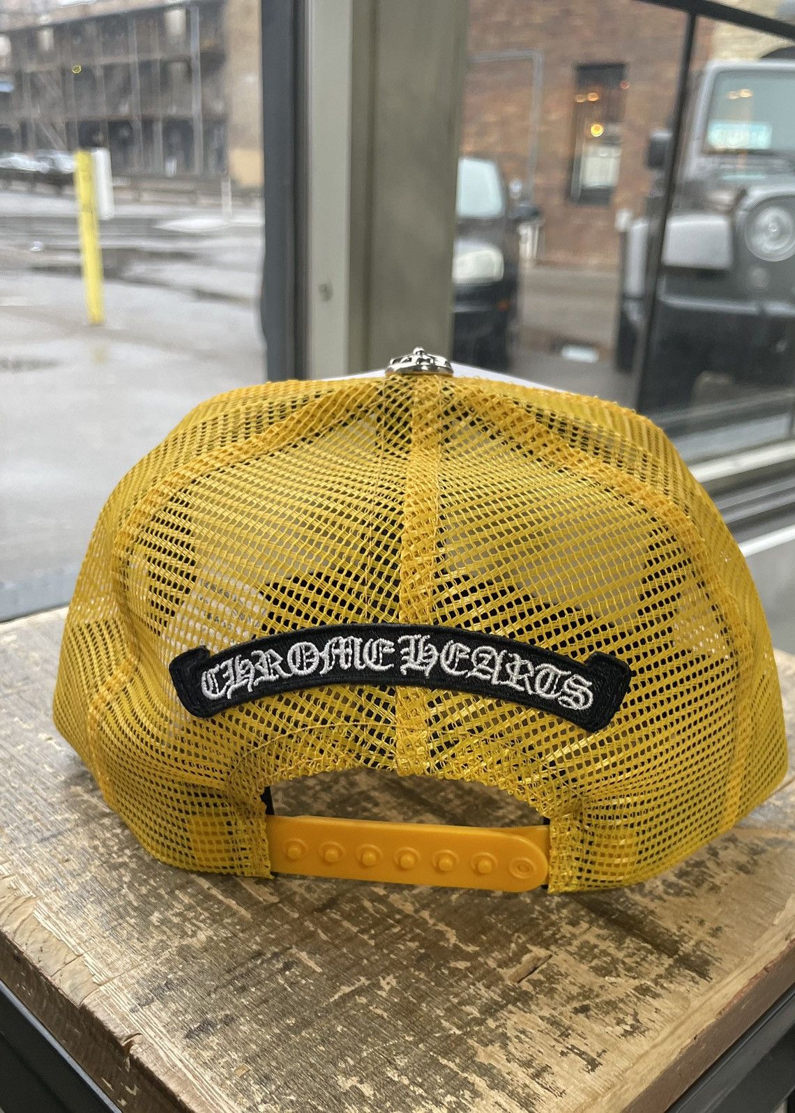 Chrome Hearts Chrome Hearts Camo Cemetery Trucker Hat Yellow Size ONE SIZE - 4 Thumbnail