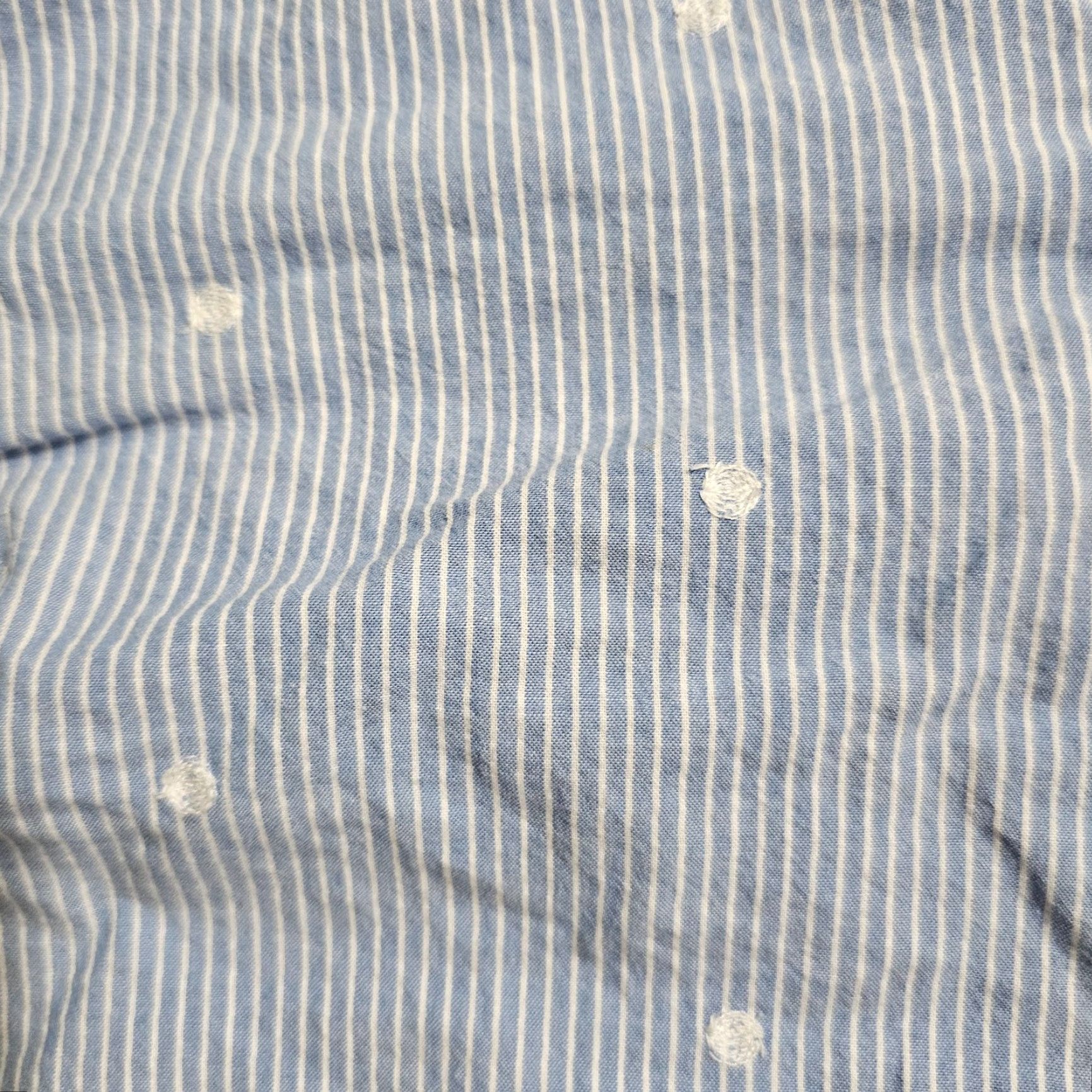 Talbots Talbots Top Shirt Women L Blue White Polka Dot Button Long Sleeve Career Blouse Size L / US 10 / IT 46 - 5 Thumbnail
