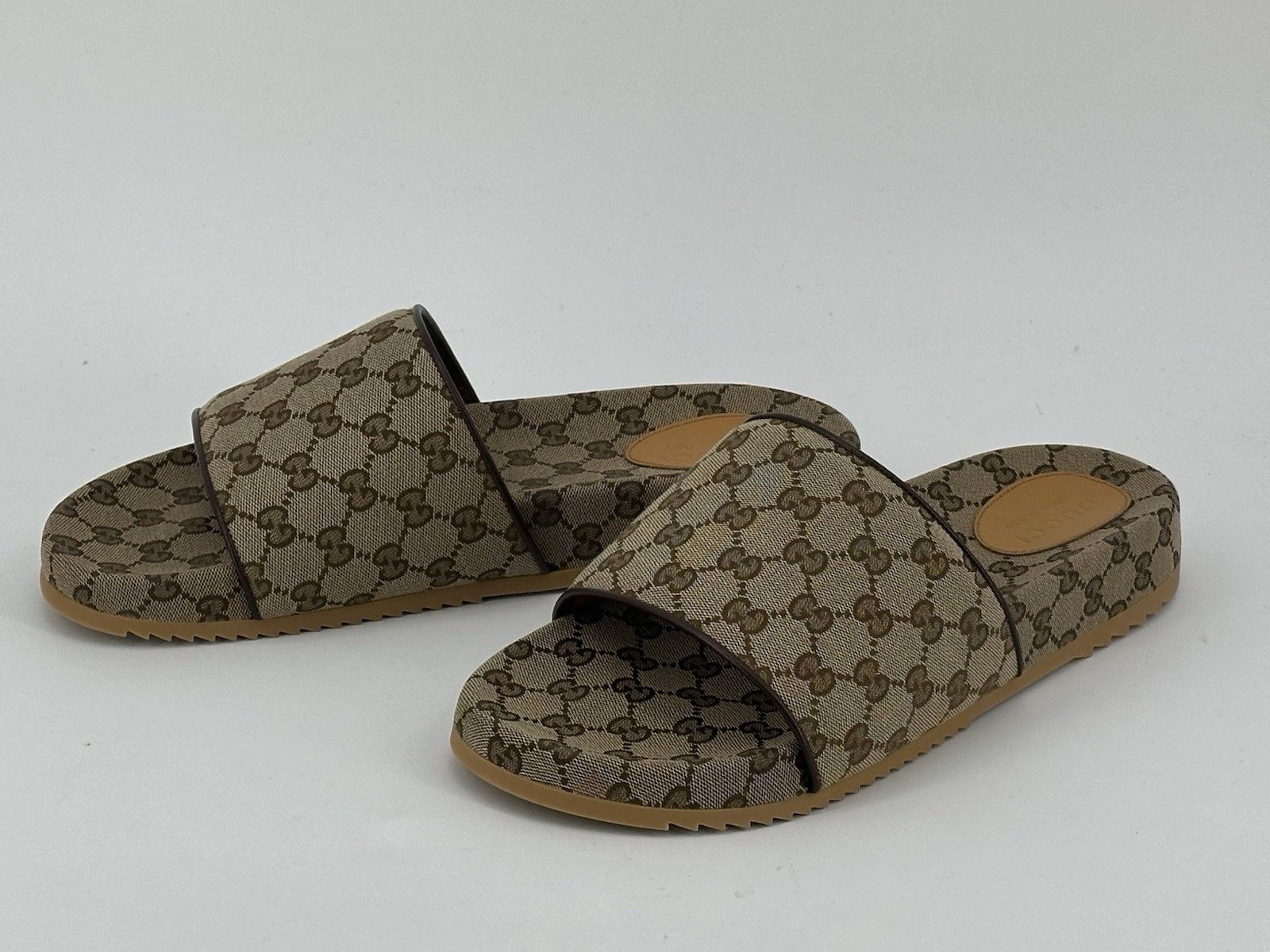 Gucci New Gucci Silde Men's GG Canvas Size-EU-47/US-14/UK-13 Size US 14 / EU 47 - 9 Thumbnail
