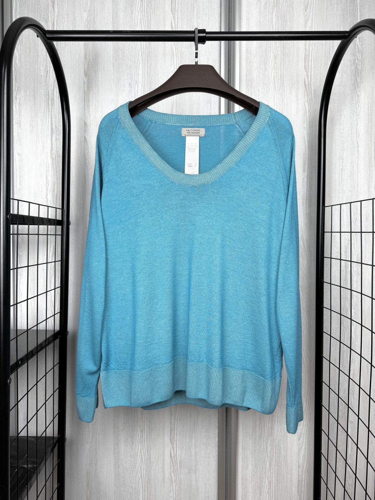 Other Falconeri Ultrafine 100% Cashmere U-Neck Sweater size L Size L / US 10 / IT 46 - 1 Thumbnail