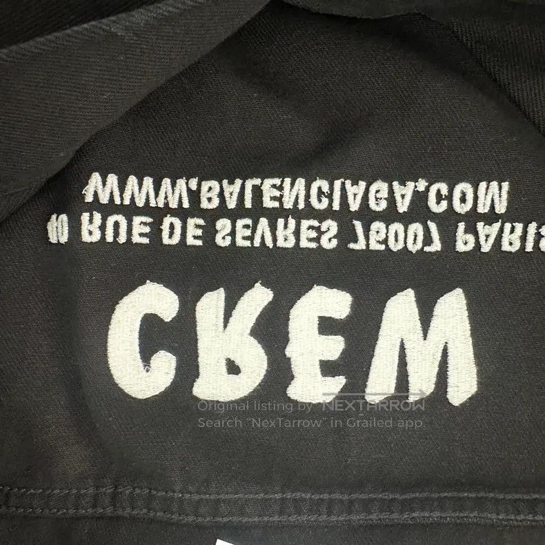 Balenciaga Balenciaga Black crew neck denim jacket Size XS / US 0-2 / IT 36-38 - 5 Thumbnail