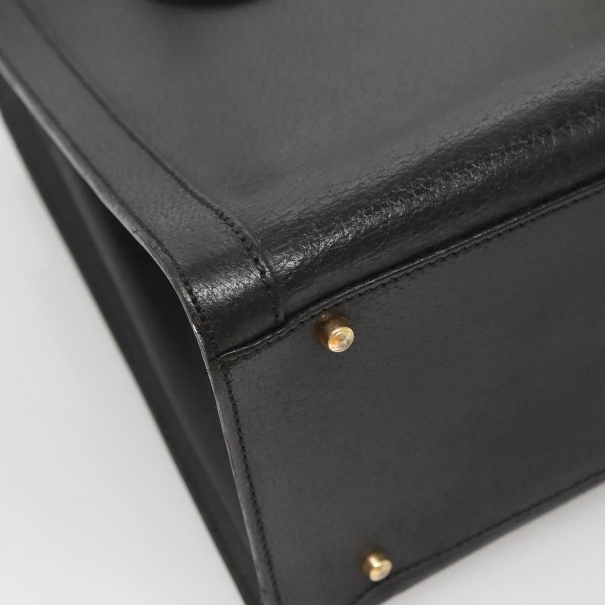 Gucci GUCCI Bamboo Hand Bag Leather Black Gold 002 1095 002 1095 Size ONE SIZE - 13 Thumbnail