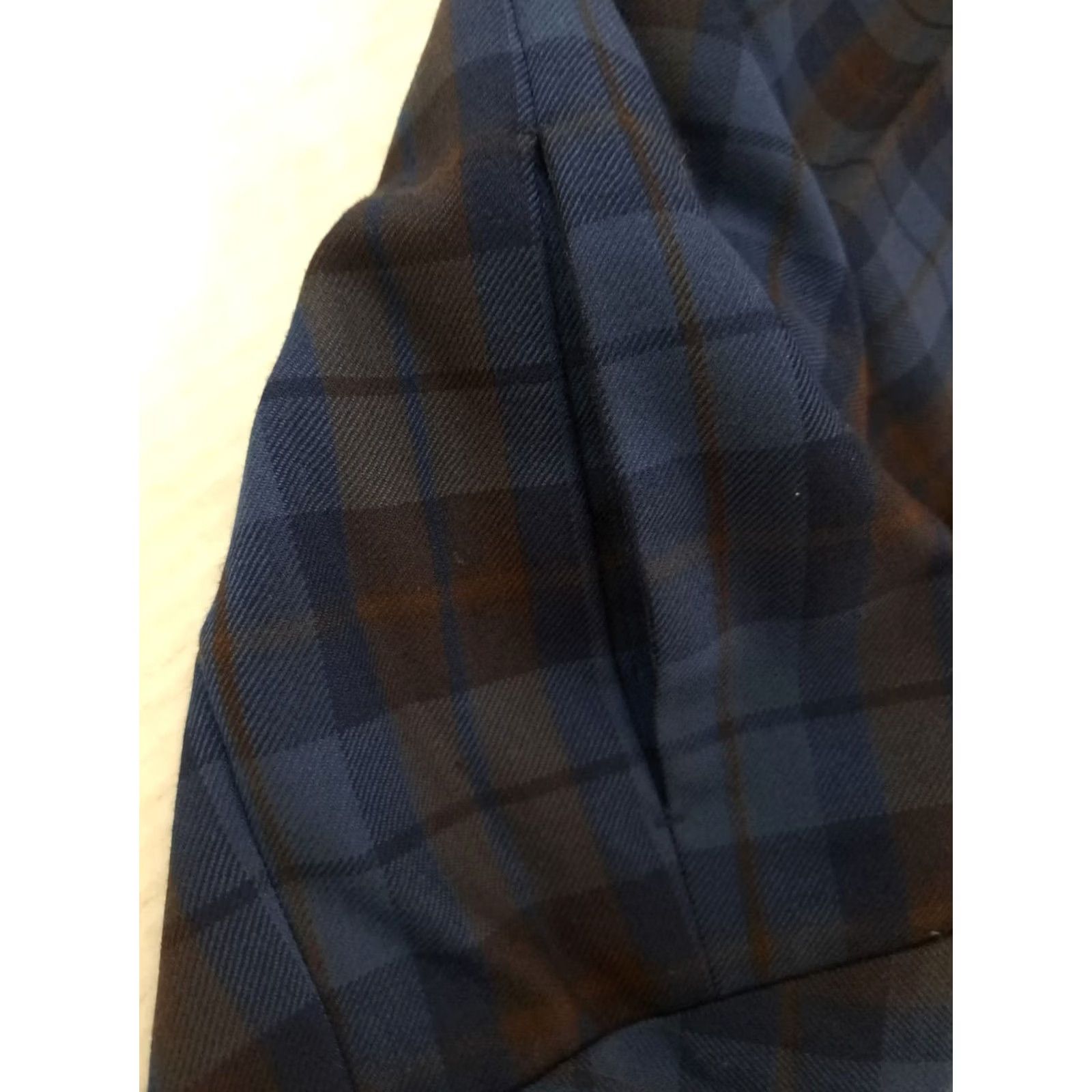 Pendleton VINTAGE Pendleton Pants Wool Plaid Dress Pants 100% Virgin Wool Women Blue 14 USA Size 36" / US 14 / IT 50 - 6 Thumbnail