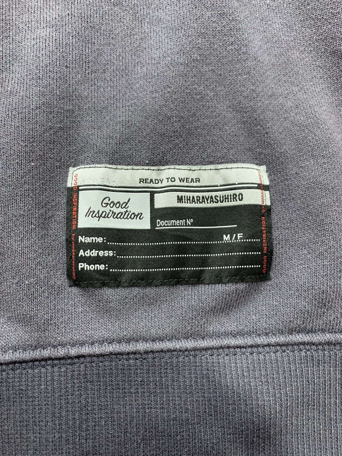 Maison MIHARA YASUHIRO Mihara Yasuhiro Good Inspiration Cut and Sew Crewneck 2Town Size US XL / EU 56 / 4 - 4 Thumbnail