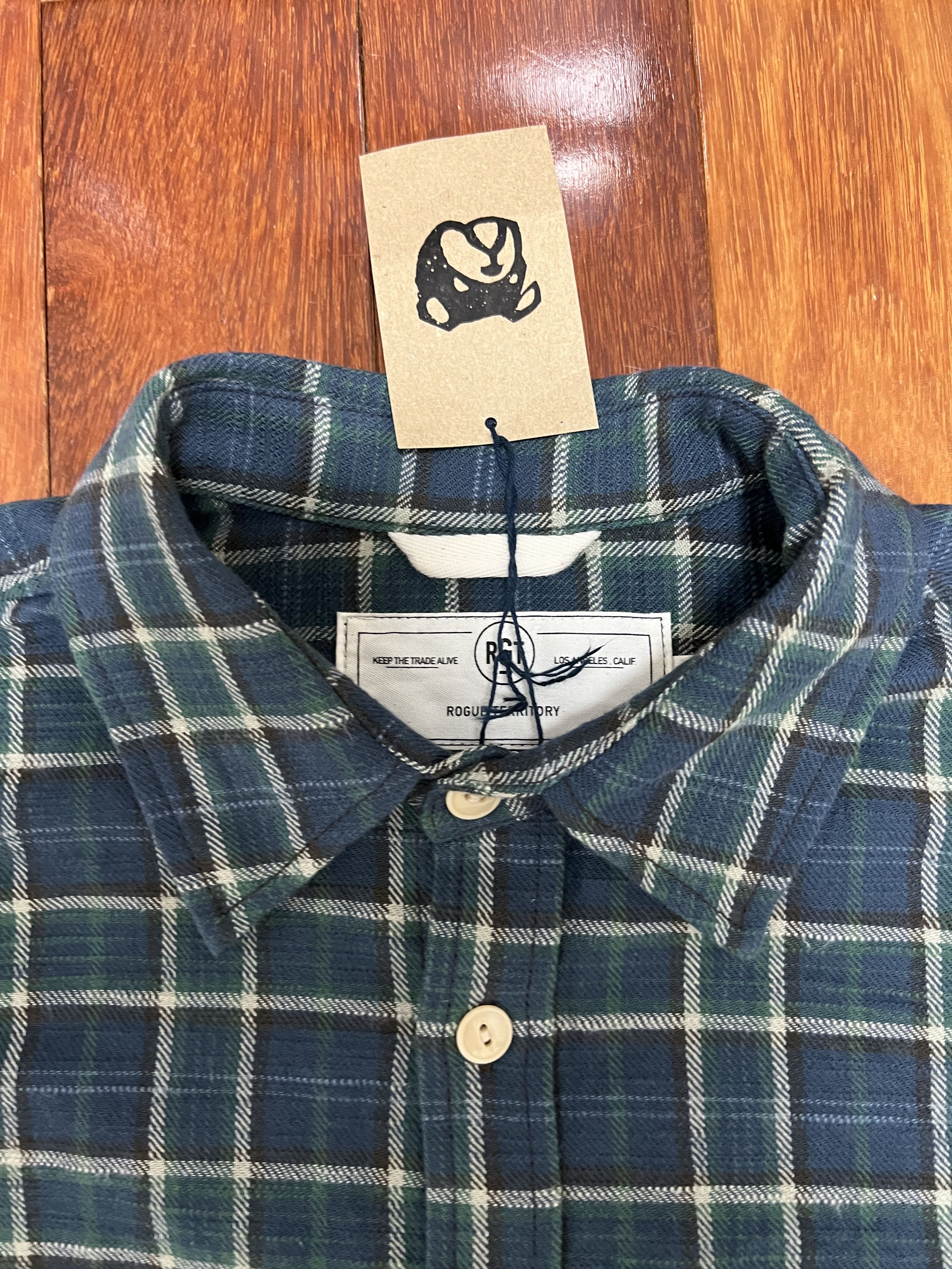 Rogue Territory 💚 Rogue Territory Jumper Shirt in Vintage Slub Plaid NEW Size US M / EU 48-50 / 2 - 14 Thumbnail